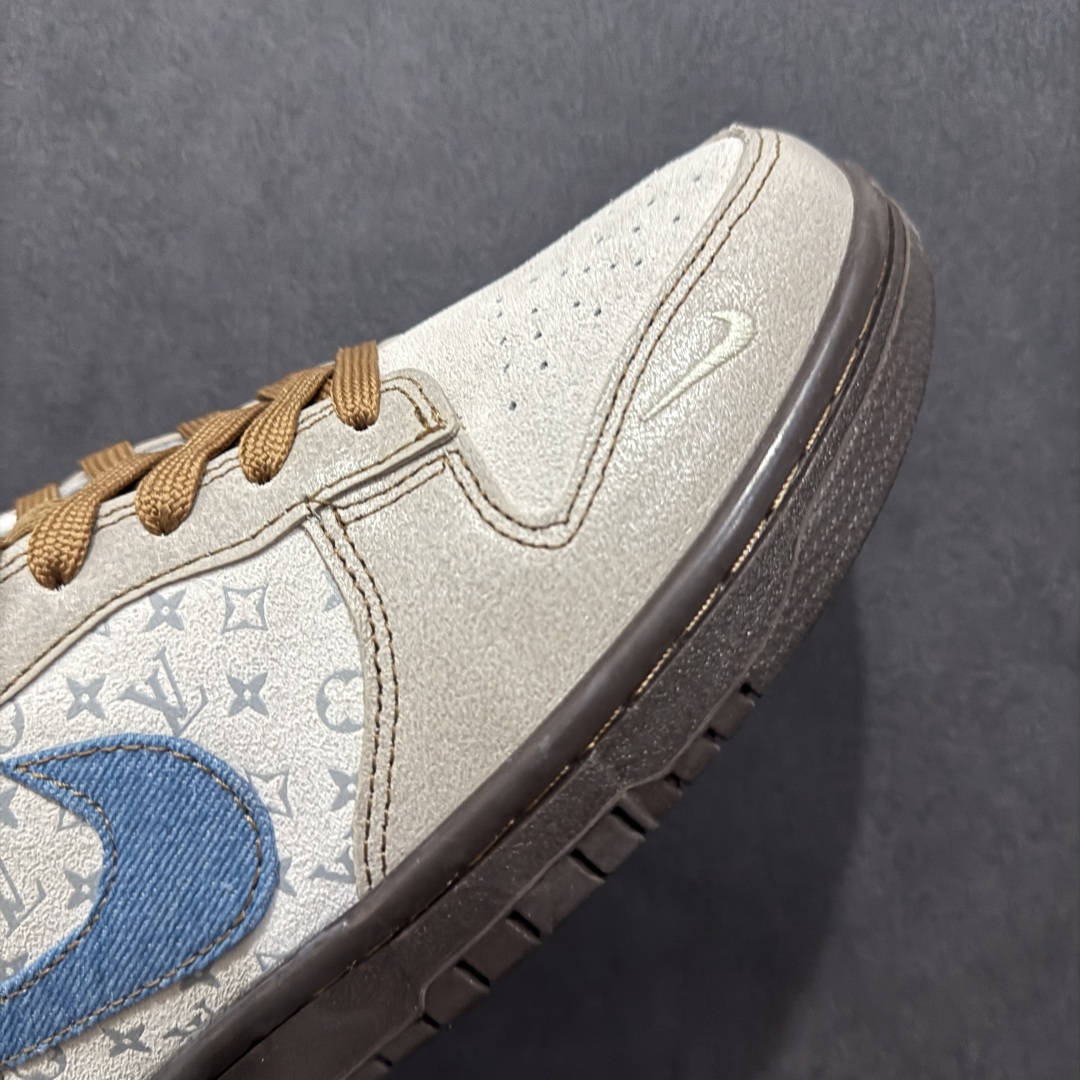280 【定制版】Nk SB Dunk Low LV联名 蓝灰棕印花 周年高端定制 低帮休闲板鞋 CH8311-235