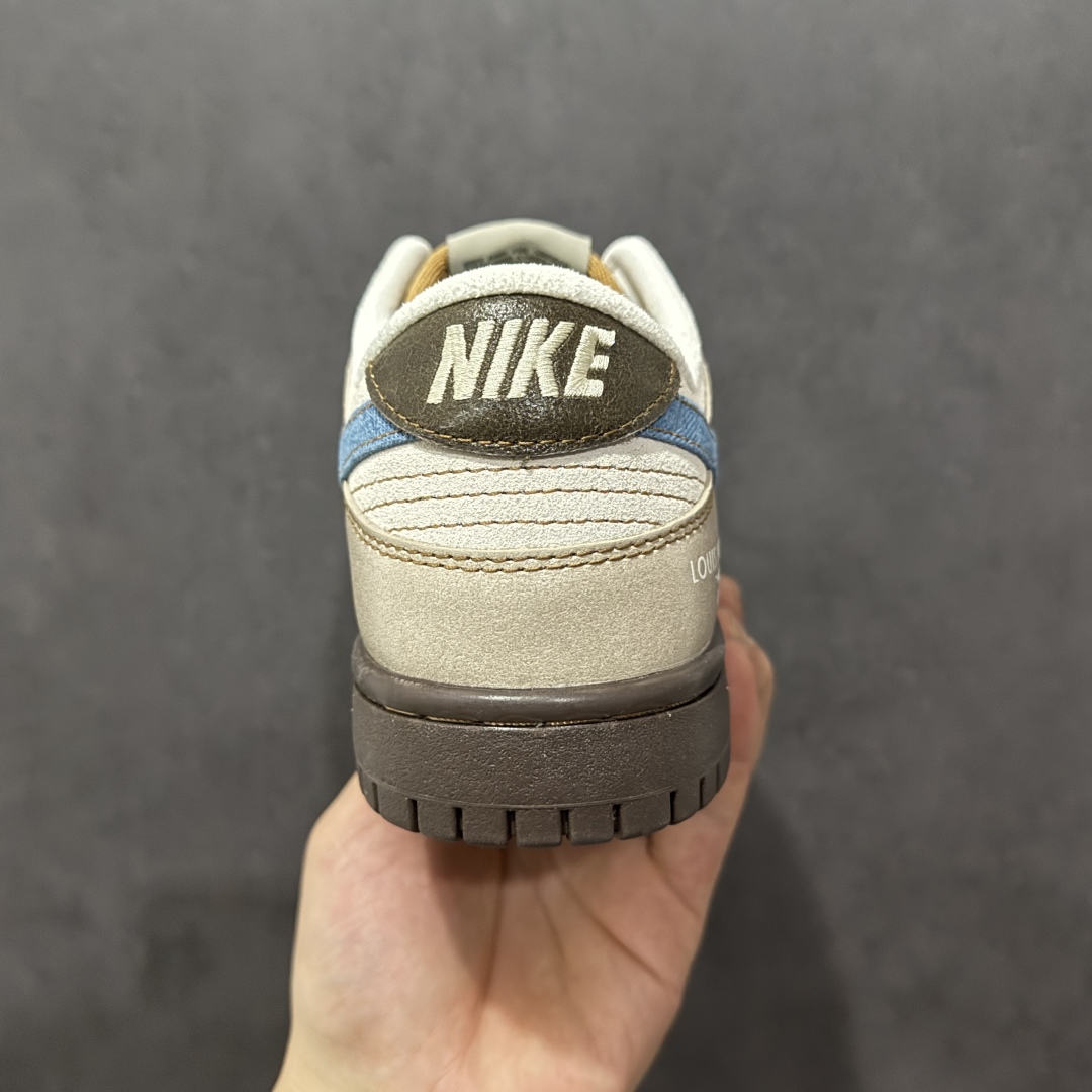 280 【定制版】Nk SB Dunk Low LV联名 蓝灰棕印花 周年高端定制 低帮休闲板鞋 CH8311-235