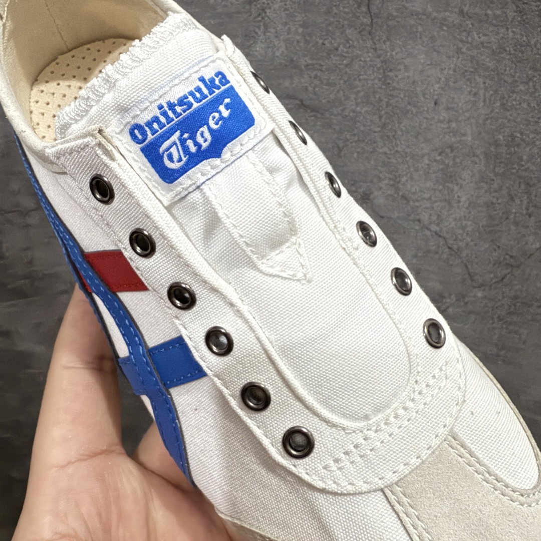 图片[4]-【PH纯原】Asics Onitsuka Tiger MEXICO 66 亚瑟士鬼冢虎复古经典板鞋 白蓝帆布 印尼厂Oem原单材料 除成型在PT外 其余全部客供材料 淘宝B级代购店铺内供💯 四联官方吊牌 乳胶组合鞋垫、羊皮纸质中底 不用宰手买专柜 这里满足你👊🏼 全新工厂开发 一线品质 全部原鞋一比一开发 尺码：36-46 全码出货-选品中心