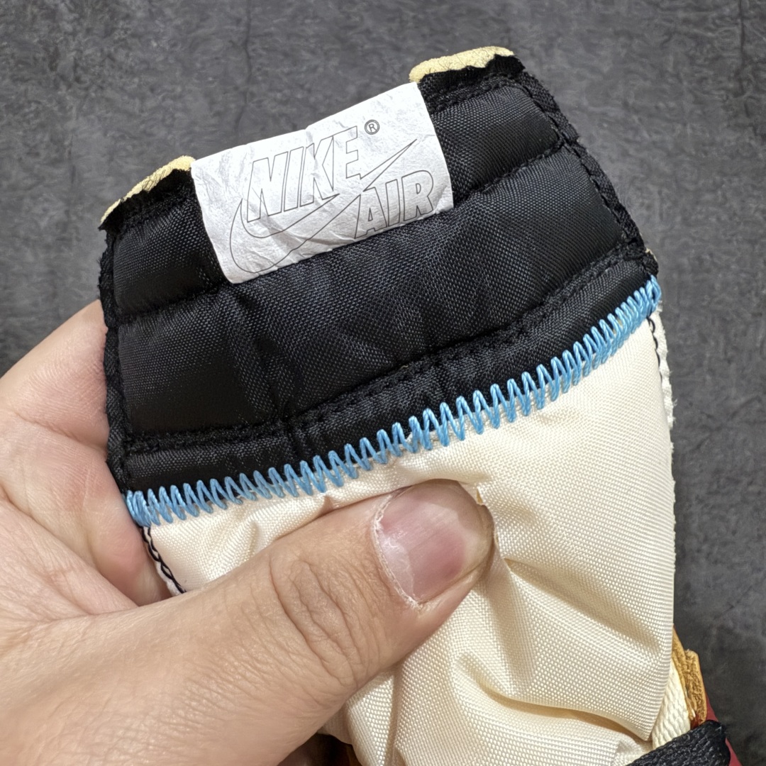 图片[6]-【PK纯原版】Union X Air Jordan 1 Retro High NRG 限量联名 黑白红拼接 实拍首发 货号：HV8563 600 大厂出品 市场第一梯队 唯一可媲美原版 全鞋电脑针车 精确间距匹配 国内顶级头层皮料订染 用料绝不含糊 飞翼3D高频深度立体 全方位比对原鞋 皮料全程玻璃冲刀 冲裁 清洁度完美 工艺方面漏斗收腰 底线拉帮 LOGO立体 小到针眼排布 载片对称 冲孔效果 鞋标规范 鞋垫背胶等等 绝对无敌 尺码：40 40.5 41 42 42.5 43 44 44.5 45 46 47.5-选品中心