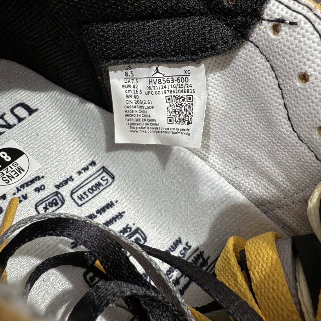 图片[8]-【PK纯原版】Union X Air Jordan 1 Retro High NRG 限量联名 黑白红拼接 实拍首发 货号：HV8563 600 大厂出品 市场第一梯队 唯一可媲美原版 全鞋电脑针车 精确间距匹配 国内顶级头层皮料订染 用料绝不含糊 飞翼3D高频深度立体 全方位比对原鞋 皮料全程玻璃冲刀 冲裁 清洁度完美 工艺方面漏斗收腰 底线拉帮 LOGO立体 小到针眼排布 载片对称 冲孔效果 鞋标规范 鞋垫背胶等等 绝对无敌 尺码：40 40.5 41 42 42.5 43 44 44.5 45 46 47.5-选品中心