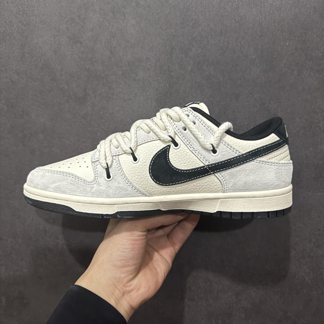 【定制版】Nike SB Dunk Low x The North Face 白灰三小钩绑带  YX5066-257