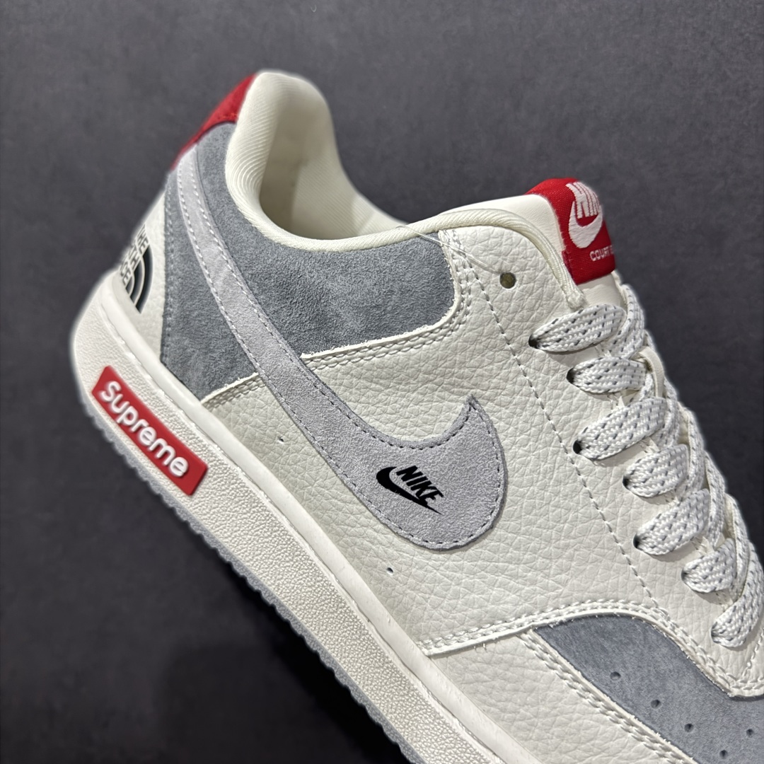 220 【定制版】Nike Court Vision Low Supreme联名 休闲运动板鞋 低帮百搭透气休闲运动板鞋 FD5188-123