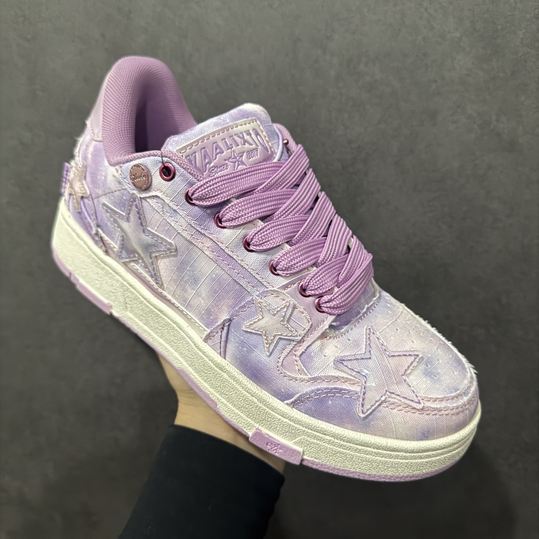 图片[3]-【福利特价】KAALIXTO Retro Vintage 星星潮流休闲防滑耐磨低帮板鞋 此款鞋使用牛仔作为主要的鞋面材质 结实耐磨 鞋舌设计特有印花皮牌作为搭配充分凸显牛仔的特性 整体鞋款采用牛仔面料随意角度拼接的呈现方法 打破消费者原有对鞋子的刻板印象 让人耳目一新 织麦标在彰品品牌属性的同时更具牛仔的代表性元素 并采用加厚内里 穿着舒适透气 鞋底做旧氧化 尺码：36 37 38 39 40 41 42 43 44 45-选品中心