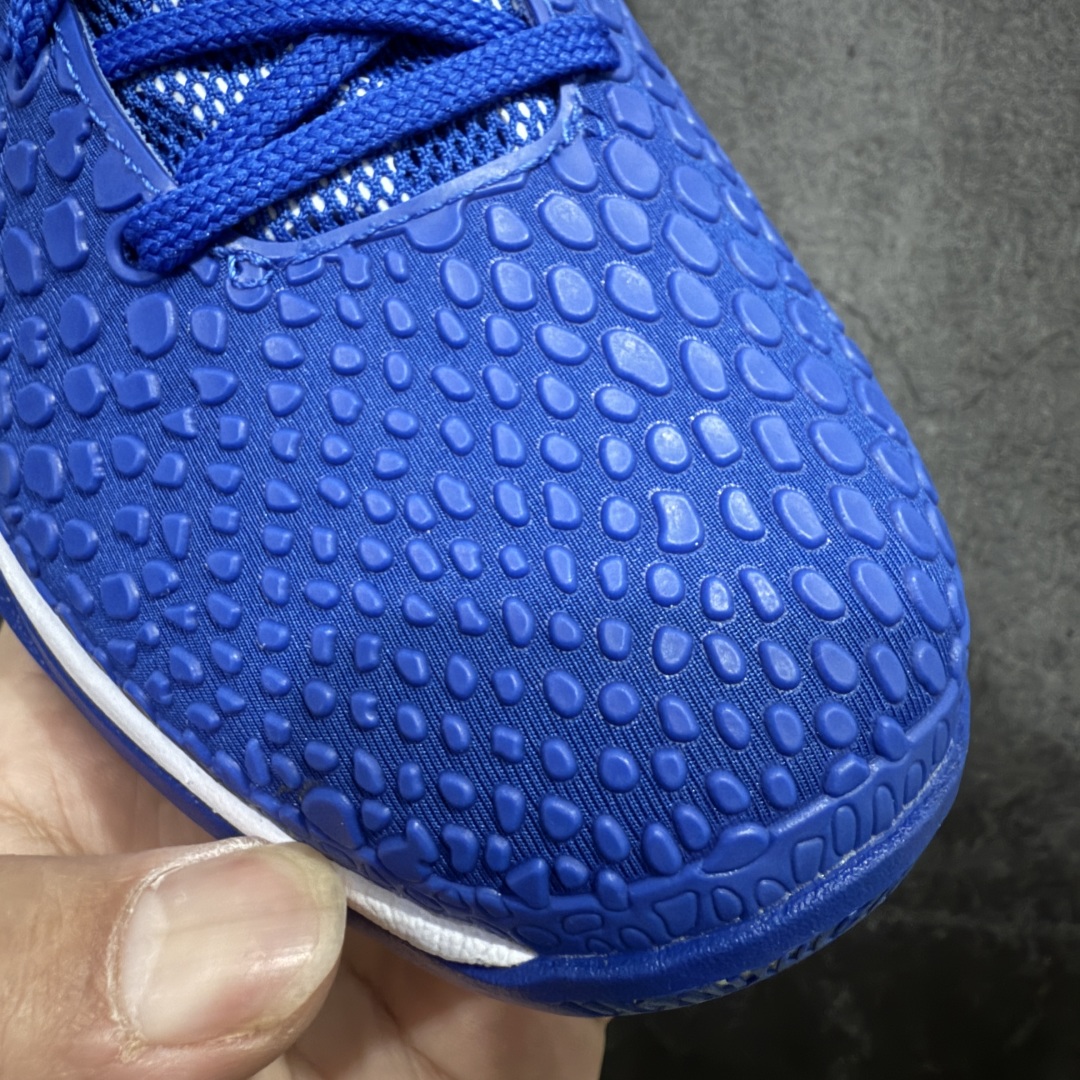 图片[5]-【S2纯原】Nike Kobe 6 Protro \\\”Dodgers\\\” PE 蓝白 道奇 S2纯原生产线 科比六代 #Zoom Turbo气垫➕后掌EVA缓震 实战配置直接拉满 #原楦纸板开发 鞋身流线型、后跟塑形，区分土肥圆 #原档数据3D打印 鞋面蛇鳞一颗一粒匹配原版 #全身鞋材卡料色独家定制 唯一正确喷漆SWOOSH #NK专利Flyknit飞线科技，给予鞋身足够抗扭矩力 #真实底模最大47.5 实战利器 专供海外市场 尺码：40 40.5 41 42 42.5 43 44 44.5 45 46 47.5 48.5 （脚宽、脚胖 建议买大半码）-选品中心