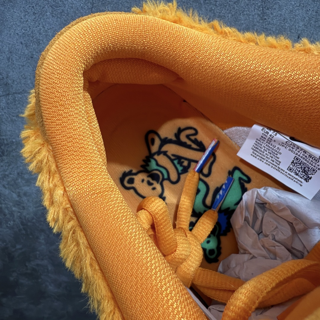 图片[8]-【纯原Z版】Grateful Dead x SB Dunk“橙色小熊” 鞋面采用正确原材刷毛绒 毛绒细腻 密度高 独家原装原档案私模大底 全网唯一正确底 原厂百宏织唛舌标 原厂中底布正确印刷 原装鞋垫 内置缓震乳胶+Sole真气垫装置 后跟原档案数据电绣 针数已达正品标准 一切遵循公司货完美打造 尺码： 36-47.5 男女码 独家模具47.5 型号： CJ5378-800-选品中心