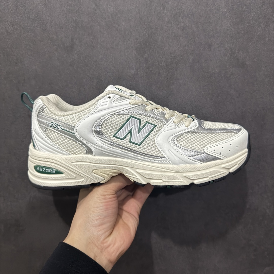 【纯原性价比】New Balance 530 NB530 男女休闲慢跑鞋 MR530SX 大厂出品 所有配色都是原鞋开发 超正版型 超高清洁度和品质 价格更具性价比 实体代购专用订单 配套商长期套现长期补货 全新货品 正常出厂触屏不到的单价 超级跑量款 全套原楦原纸板原厂数据开发 进口三明治网面 原装进口翻毛皮料正确绒感卡色 正确中底拉帮中底网布细节 采用轻质牛剖革拼接透气网眼衬垫织物鞋面材质 T-Beam大底提供足步弓支撑 保持步态稳定 后跟搭载外露缓震胶 鞋身整体以各种深浅不一的灰色覆盖 鞋头以淡蓝色调装饰 网眼衬垫通过不规律的色块实现做旧的美感 泛黄的鞋底更是进一步增添了复古气息 尺码：36 37 37.5 38 38.5 39.5 40 40.5 41.5 42 42.5 43 44 44.5 45-选品中心
