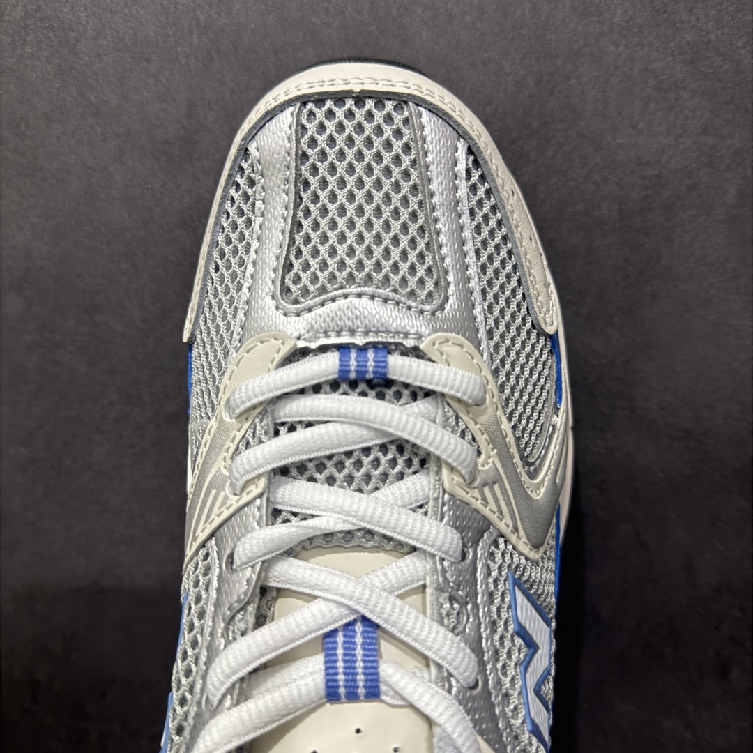 图片[8]-【纯原性价比】New Balance 530 NB530 男女休闲慢跑鞋 MR530KC 大厂出品 所有配色都是原鞋开发 超正版型 超高清洁度和品质 价格更具性价比 实体代购专用订单 配套商长期套现长期补货 全新货品 正常出厂触屏不到的单价 超级跑量款 全套原楦原纸板原厂数据开发 进口三明治网面 原装进口翻毛皮料正确绒感卡色 正确中底拉帮中底网布细节 采用轻质牛剖革拼接透气网眼衬垫织物鞋面材质 T-Beam大底提供足步弓支撑 保持步态稳定 后跟搭载外露缓震胶 鞋身整体以各种深浅不一的灰色覆盖 鞋头以淡蓝色调装饰 网眼衬垫通过不规律的色块实现做旧的美感 泛黄的鞋底更是进一步增添了复古气息 尺码：36 37 37.5 38 38.5 39.5 40 40.5 41.5 42 42.5 43 44 44.5 45-选品中心