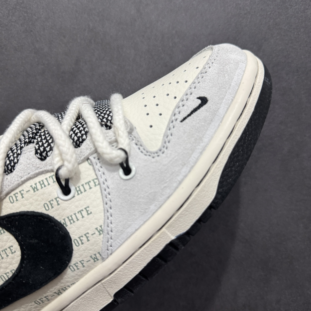 300 【定制版】Nk SB Dunk Low OFF-WHITE联名 绑带猪八弹幕黑勾 周年高端定制 低帮休闲板鞋 YX5066-225