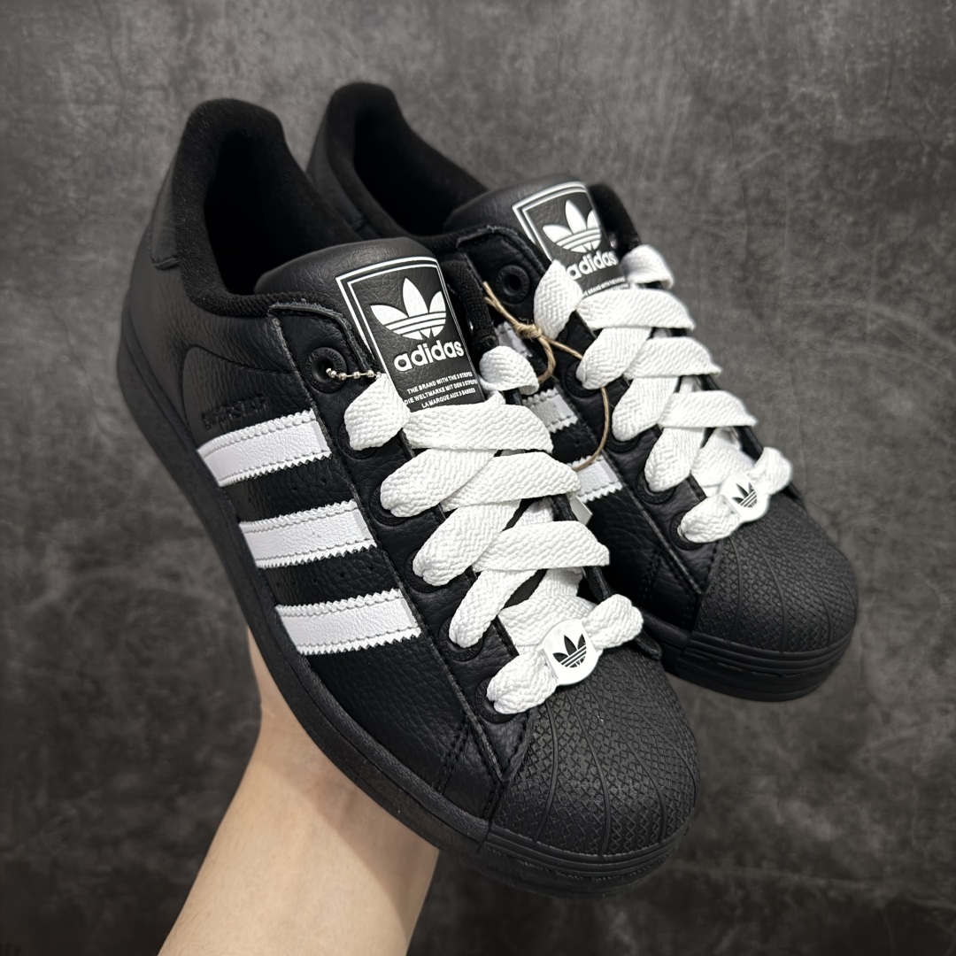 【H11纯原】Adidas originals superstar 贝壳头 黑白 采用全新头层拼接皮革材质 后跟采用特色3d立体印字 渠道正品订单 诠释市场最高工艺水平 全鞋进口头层皮料打造 区别市面普通真标版本,进出无压力 , 货号:ji3538 尺码:35 36 36.5 37 38 38.5 39 40 40.5 41 42 42.5 43 44 44.5 45-选品中心