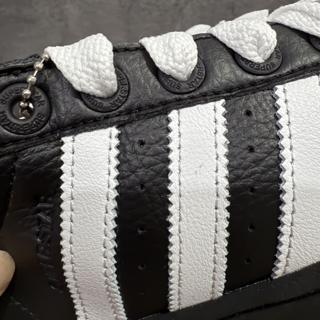 图片[4]-【H11纯原】Adidas originals superstar 贝壳头 黑白 采用全新头层拼接皮革材质 后跟采用特色3d立体印字 渠道正品订单 诠释市场最高工艺水平 全鞋进口头层皮料打造 区别市面普通真标版本，进出无压力 ， 货号：ji3538 尺码：35 36 36.5 37 38 38.5 39 40 40.5 41 42 42.5 43 44 44.5 45-选品中心