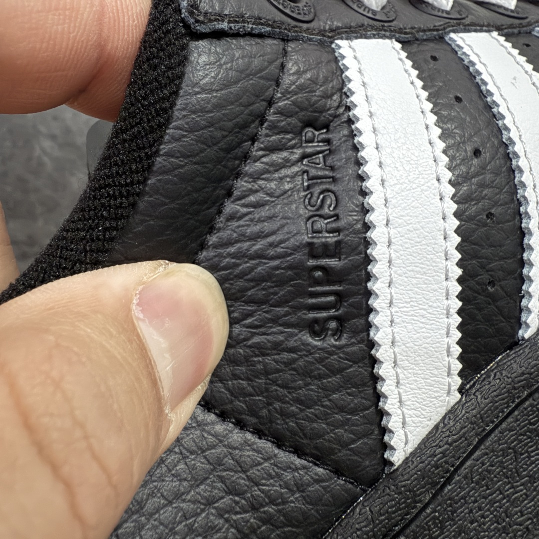 图片[3]-【H11纯原】Adidas originals superstar 贝壳头 黑白 采用全新头层拼接皮革材质 后跟采用特色3d立体印字 渠道正品订单 诠释市场最高工艺水平 全鞋进口头层皮料打造 区别市面普通真标版本，进出无压力 ， 货号：ji3538 尺码：35 36 36.5 37 38 38.5 39 40 40.5 41 42 42.5 43 44 44.5 45-选品中心