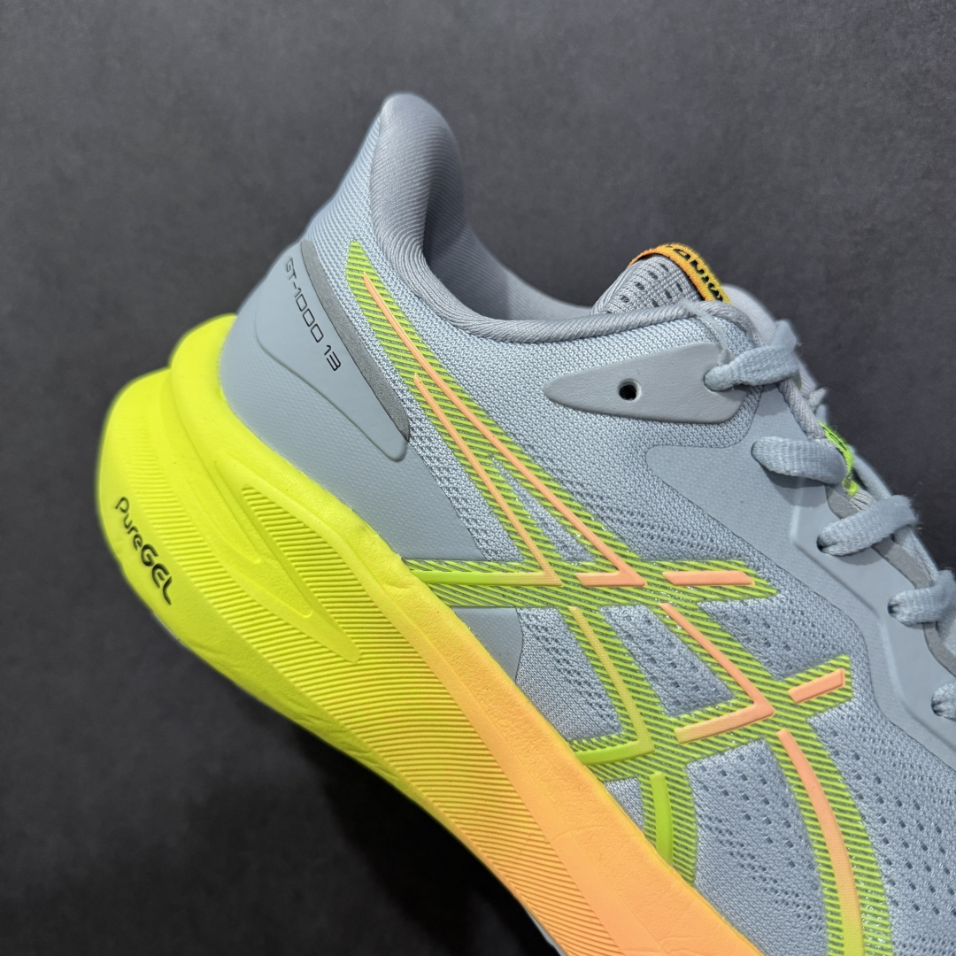 图片[6]-【公司级】Asics GT-1000 13代 公司级版本 亚瑟士运动休闲透气专业跑鞋 鞋面的包裹性 延展性相当好 鞋头位置双层镂空能保证一定的透气性 鞋底柔软也能够兼具支撑性 gt1000系列是除 kayano之外的次顶级支撑系跑鞋 采用经典鞋型 融入全新细节点缀 整体简约且富有质感 鞋底耐磨材质搭配丰富的防滑底纹设计 尺码：40-45-选品中心