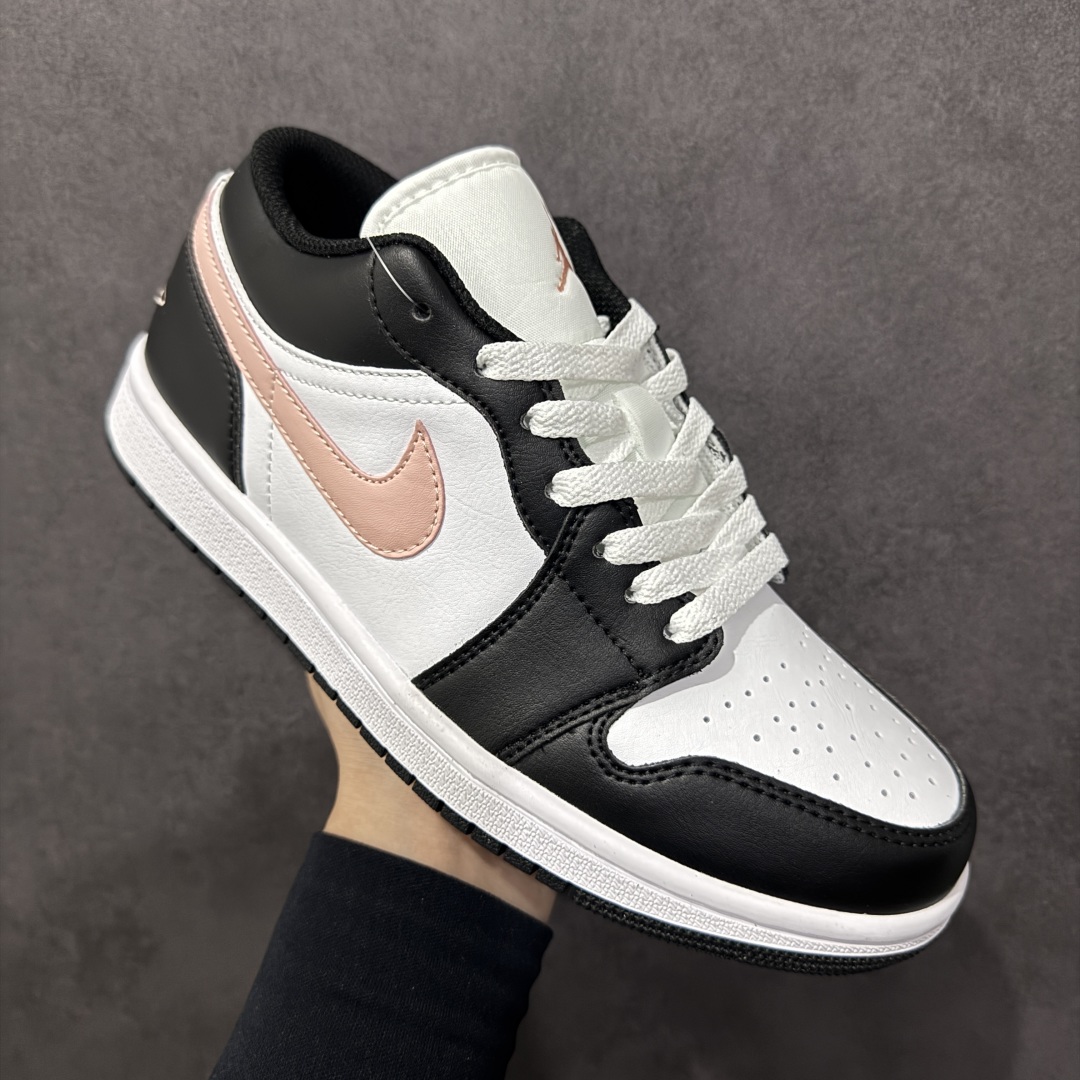 【K版】Air Jordan AJ1 Low 低帮 黑白粉 553558-165