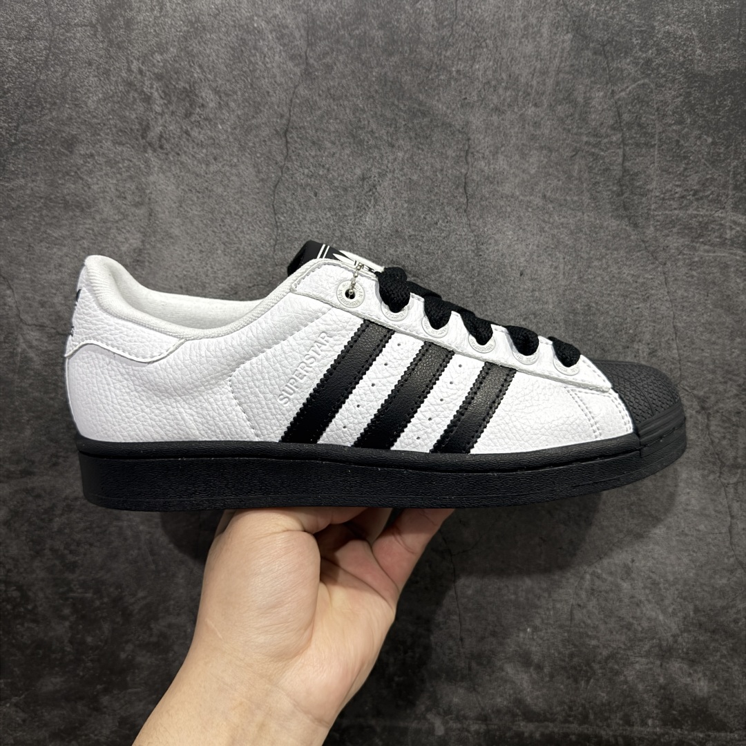 160 【H11纯原】Adidas originals superstar 贝壳头 白黑  JI0124