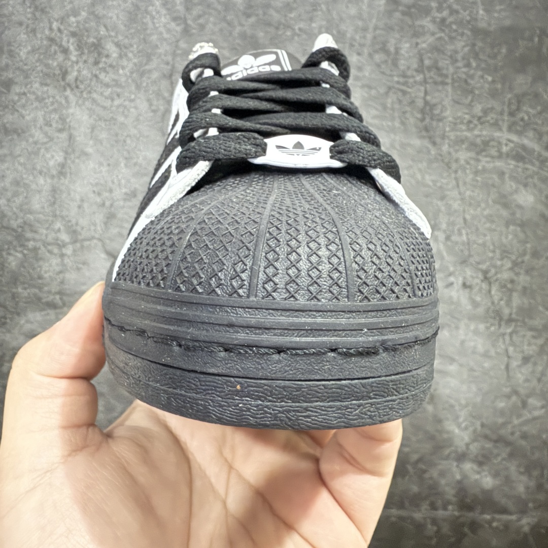 图片[6]-【H11纯原】Adidas originals superstar 贝壳头 白黑 采用全新头层拼接皮革材质 后跟采用特色3d立体印字 渠道正品订单 诠释市场最高工艺水平 全鞋进口头层皮料打造 区别市面普通真标版本，进出无压力 ， 货号：JI0124 尺码：35 36 36.5 37 38 38.5 39 40 40.5 41 42 42.5 43 44 44.5 45-选品中心