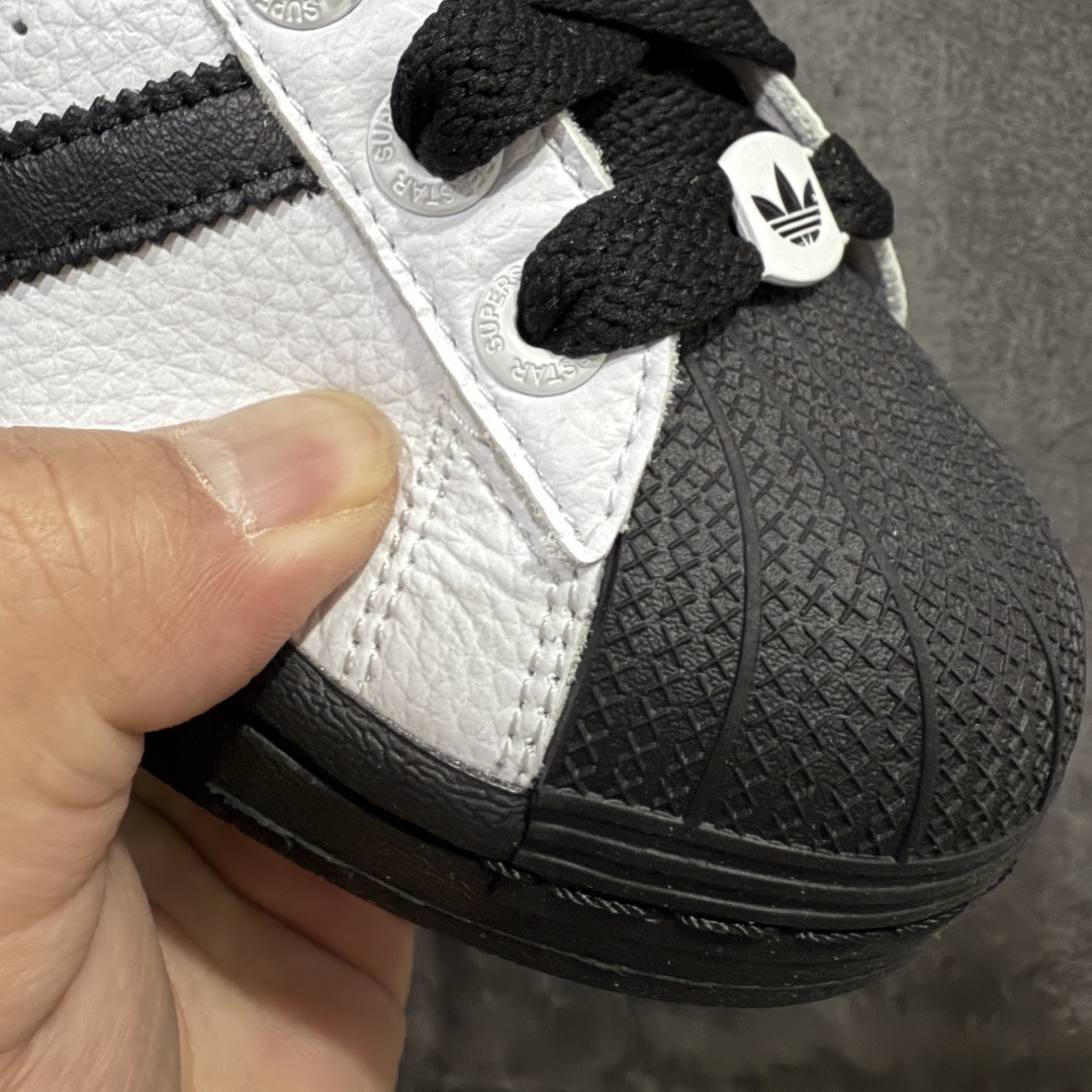 图片[5]-【H11纯原】Adidas originals superstar 贝壳头 白黑 采用全新头层拼接皮革材质 后跟采用特色3d立体印字 渠道正品订单 诠释市场最高工艺水平 全鞋进口头层皮料打造 区别市面普通真标版本，进出无压力 ， 货号：JI0124 尺码：35 36 36.5 37 38 38.5 39 40 40.5 41 42 42.5 43 44 44.5 45-选品中心