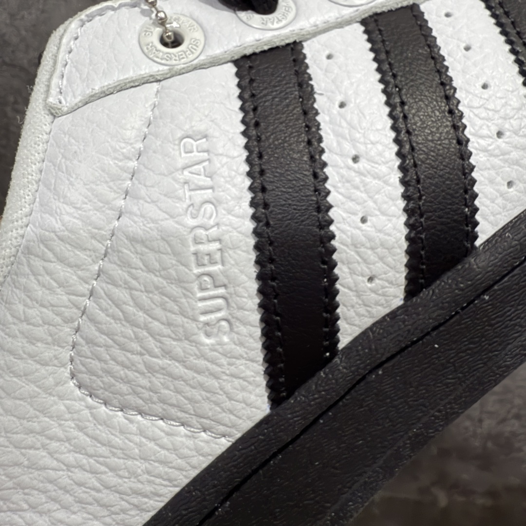 图片[3]-【H11纯原】Adidas originals superstar 贝壳头 白黑 采用全新头层拼接皮革材质 后跟采用特色3d立体印字 渠道正品订单 诠释市场最高工艺水平 全鞋进口头层皮料打造 区别市面普通真标版本，进出无压力 ， 货号：JI0124 尺码：35 36 36.5 37 38 38.5 39 40 40.5 41 42 42.5 43 44 44.5 45-选品中心