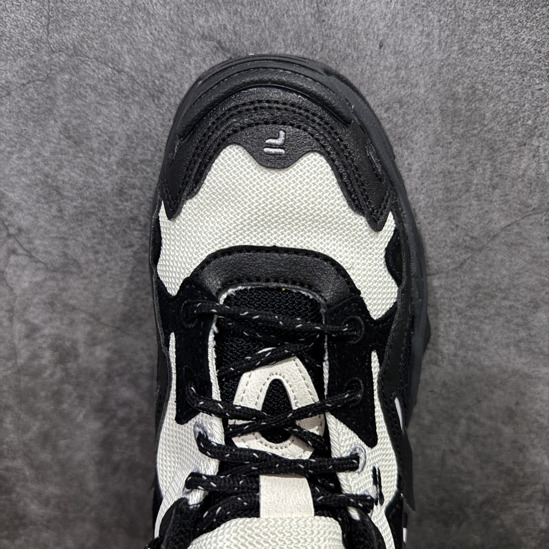 图片[5]-【公司级】Fila Fusion Bianco 海盗熊 黑白 斐乐抓绒潮流舒适百搭老爹鞋 上架实拍 #原楦原纸版数据 全新模具开发 区别市场通货 网红单品小红书推荐爆款 尺码：35.5-40-选品中心