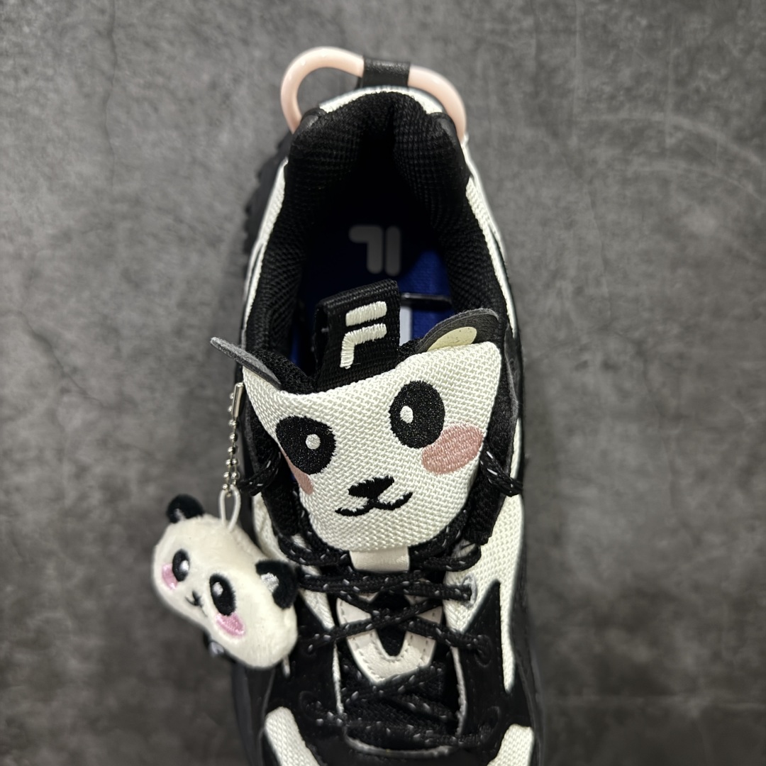 图片[8]-【公司级】Fila Fusion Bianco 海盗熊 黑白 斐乐抓绒潮流舒适百搭老爹鞋 上架实拍 #原楦原纸版数据 全新模具开发 区别市场通货 网红单品小红书推荐爆款 尺码：35.5-40-选品中心