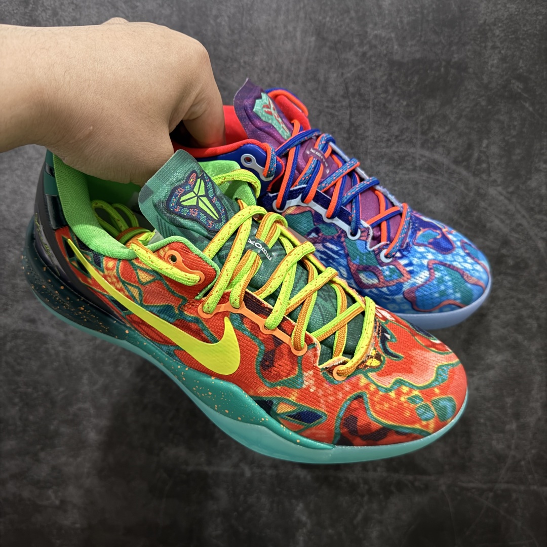 图片[5]-【S2纯原】NK Kobe 8 What The Kobe (WTK) 纯原生产线 科比八代 橙蓝拼色鸳鸯 #React科技鞋垫加持 实战配置直接拉满 #原楦纸板开发 鞋身流线型、后跟塑形，区分土肥圆 #原厂针织鞋面一针一线匹配原版 #全身鞋材卡料色独家定制 唯一万针立体刺绣SWOOSH #真实底模最大48.5 实战利器 专供海外市场 货号：HM9621-900 尺码：40 40.5 41 42 42.5 43 44 44.5 45 46 47.5 48.5（脚宽、脚胖 建议买大半码）-选品中心