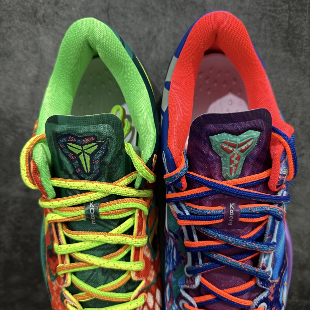 图片[6]-【S2纯原】NK Kobe 8 What The Kobe (WTK) 纯原生产线 科比八代 橙蓝拼色鸳鸯 #React科技鞋垫加持 实战配置直接拉满 #原楦纸板开发 鞋身流线型、后跟塑形，区分土肥圆 #原厂针织鞋面一针一线匹配原版 #全身鞋材卡料色独家定制 唯一万针立体刺绣SWOOSH #真实底模最大48.5 实战利器 专供海外市场 货号：HM9621-900 尺码：40 40.5 41 42 42.5 43 44 44.5 45 46 47.5 48.5（脚宽、脚胖 建议买大半码）-选品中心