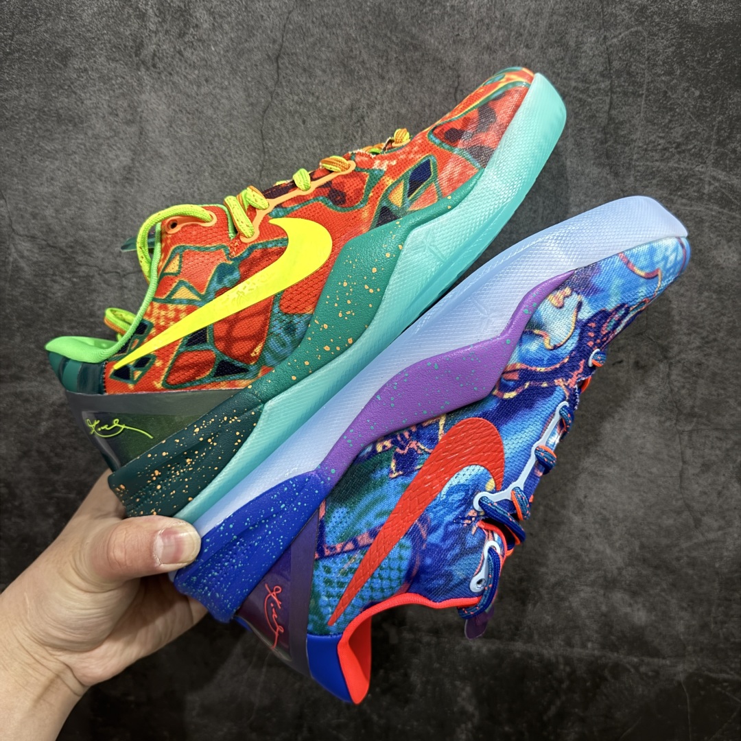 图片[2]-【S2纯原】NK Kobe 8 What The Kobe (WTK) 纯原生产线 科比八代 橙蓝拼色鸳鸯 #React科技鞋垫加持 实战配置直接拉满 #原楦纸板开发 鞋身流线型、后跟塑形，区分土肥圆 #原厂针织鞋面一针一线匹配原版 #全身鞋材卡料色独家定制 唯一万针立体刺绣SWOOSH #真实底模最大48.5 实战利器 专供海外市场 货号：HM9621-900 尺码：40 40.5 41 42 42.5 43 44 44.5 45 46 47.5 48.5（脚宽、脚胖 建议买大半码）-选品中心