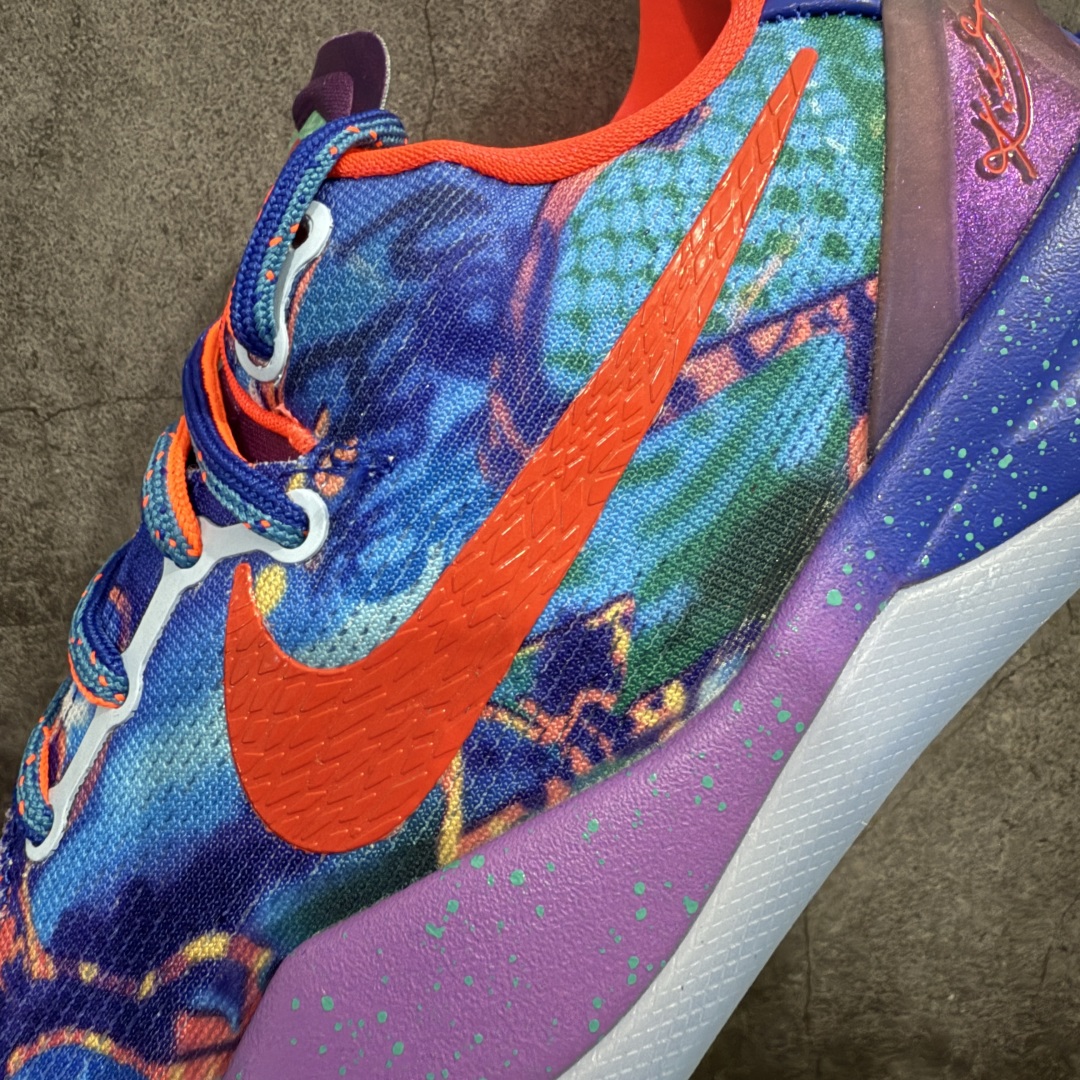 图片[8]-【S2纯原】NK Kobe 8 What The Kobe (WTK) 纯原生产线 科比八代 橙蓝拼色鸳鸯 #React科技鞋垫加持 实战配置直接拉满 #原楦纸板开发 鞋身流线型、后跟塑形，区分土肥圆 #原厂针织鞋面一针一线匹配原版 #全身鞋材卡料色独家定制 唯一万针立体刺绣SWOOSH #真实底模最大48.5 实战利器 专供海外市场 货号：HM9621-900 尺码：40 40.5 41 42 42.5 43 44 44.5 45 46 47.5 48.5（脚宽、脚胖 建议买大半码）-选品中心