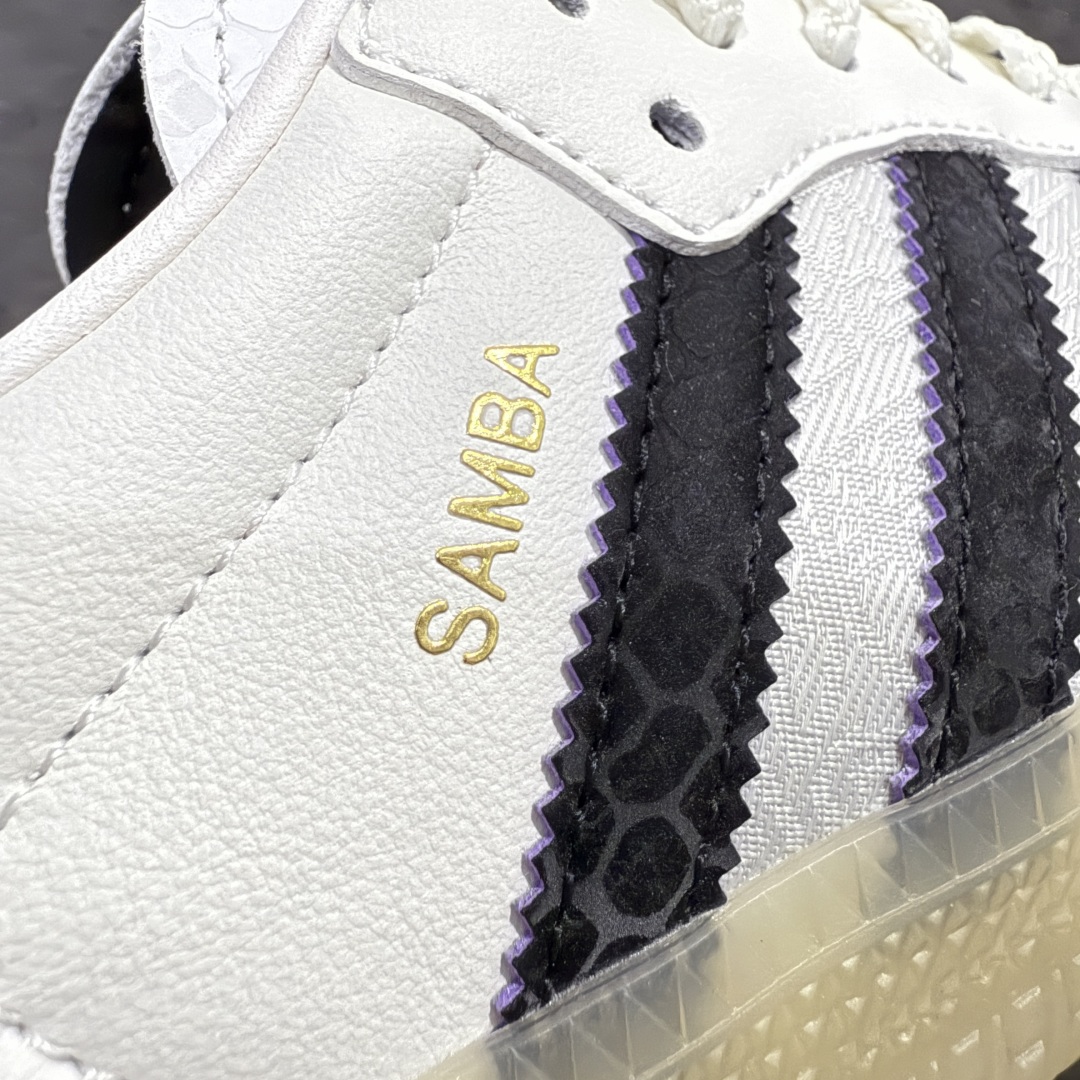 图片[4]-【渠道纯原】Adidas Originals Samba 桑巴德训鞋 蛇年限定 白黑红 原版开发 精工制做 细节多次校对 与原版几乎无差别 鞋身全部采用头层皮 区分市面偷工减料！ 鞋带都是原厂的，系鞋带的方式都同步ZP！ 货号：JQ5976 尺码：36 36.5 37 38 38.5 39 40 40.5 41 42 42.5 43 44 44.5 45-选品中心