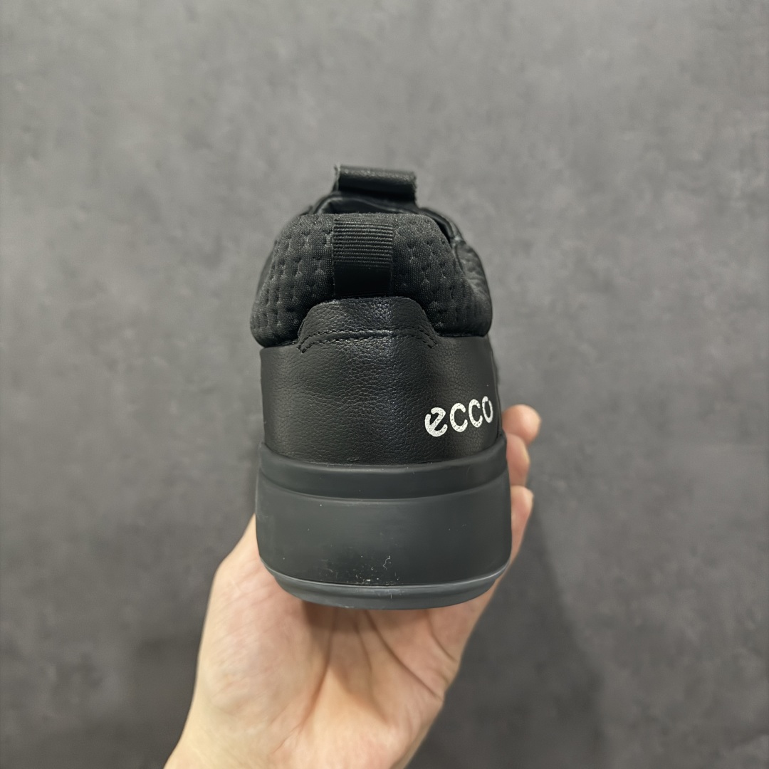 图片[4]-【公司级】ECCO爱步男鞋小黑鞋小白鞋 舒适透气真皮板鞋 街头轻巧系列 圆头鞋头设计，贴合前脚掌弧度 适合多种脚型，脚感舒适细腻 简约免系带设计，可自由穿脱 贴合脚型 PU包裹足弓与后跟 为脚掌提供支撑性 休闲百搭 简约利落 尺码：38 39 40 41 42 43 44 （皮鞋码）-选品中心