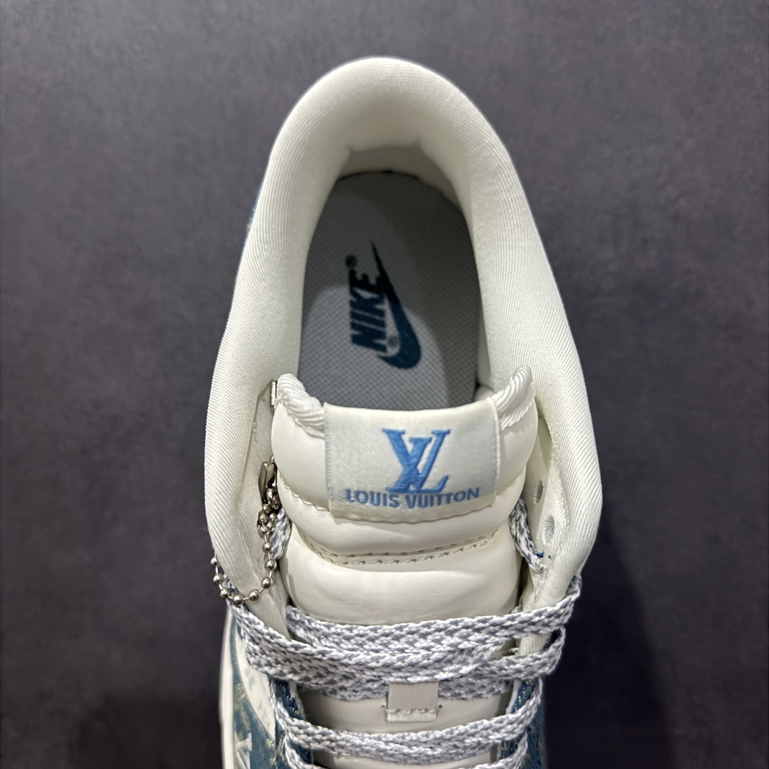 200 【定制版】Nike SB Dunk Low x Louis Vuitton 白青牛仔布 XP3802-336