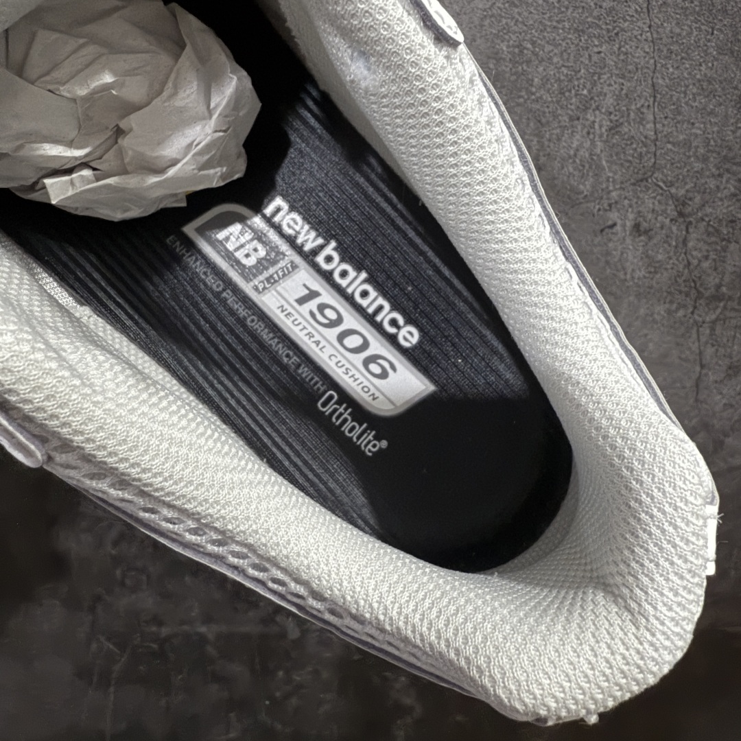 图片[9]-【M版纯原】新百伦New Balance NB1906 M1906RGP 灰银绿 全套原楦原纸板原厂数据开发 进口三明治网面 原装进口皮料正确绒感卡色 正确中底拉帮中底网布细节 原厂标裁 带紫光防伪 定制后跟透明水晶模块 冲裁组合 大底贴合程度胶水上色把控完美 整洁度挑战全网艺术家 多道序QC把关品质完善 匠心打造 耗时两个月开发完成 工艺极其复杂难度可想而知 新开独立私模大底 全网唯一正确六层组合大底 高端零售专供产物 尺码：36 37 37.5 38 38.5 39 40 40.5 41 42 42.5 43 44 45.5 46.5 47-选品中心