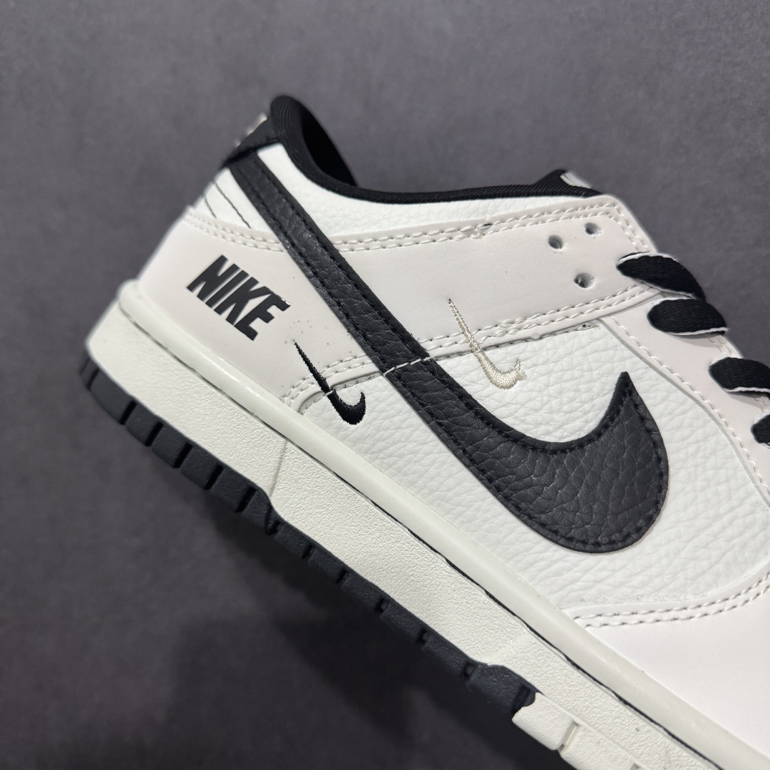 【定制版】Nike SB Dunk Low 联名三勾 米黑配色 低帮休闲运动滑板板鞋 SC9207-400