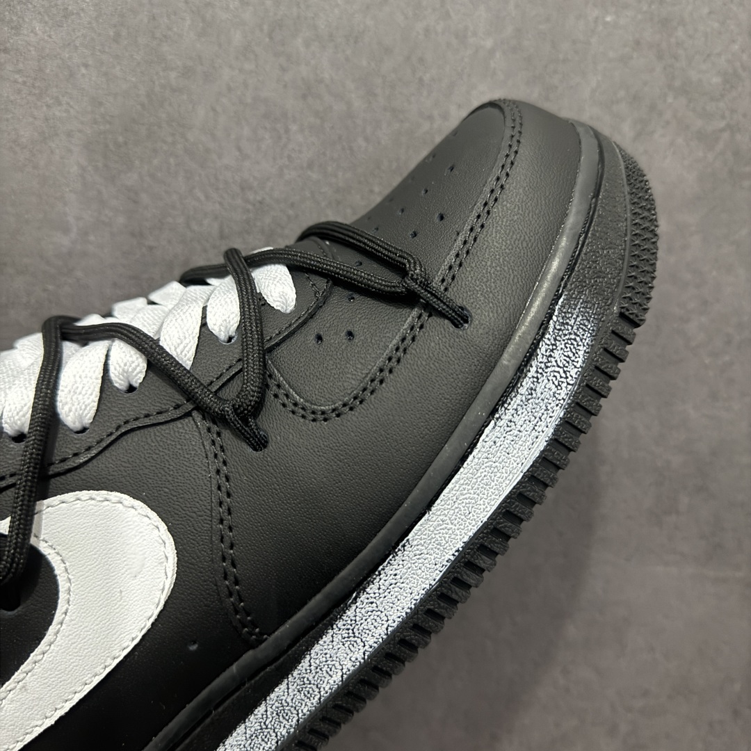 【定制版】Nike Air Force 1'07 Low 二次元主题 小雏菊 黑白涂鸦手绘 空军一号低帮休闲板鞋 CK0316-063