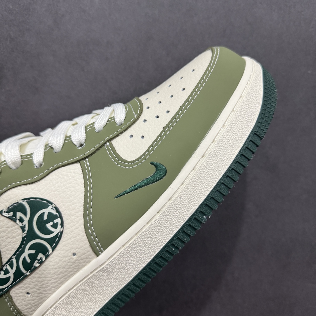 【定制版】Nike Air Force 1'07 Low 古驰联名 绿腰果花勾 空军一号低帮休闲板鞋 KK1988-063
