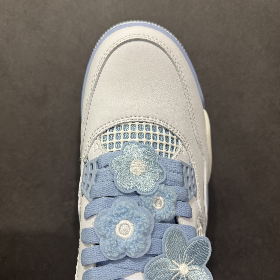 【头层】Air Jordan 4 Retro ”Aluminum” 白蓝色 AJ4 乔丹4代 aj4 乔4 白蓝色 乔丹篮球鞋系列  HV0823-100