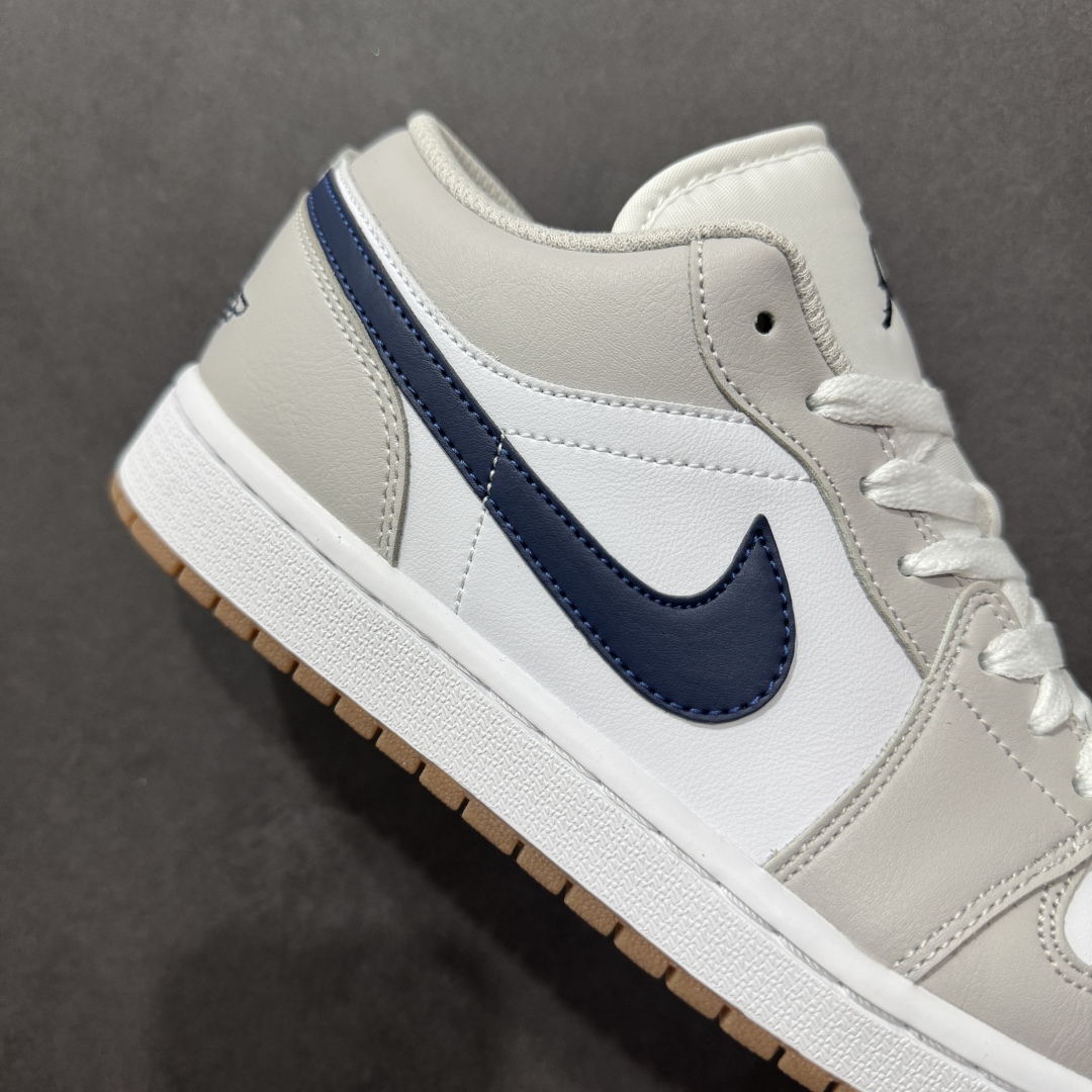 【K版】Air Jordan AJ1 Low 低帮 白灰蓝生胶 553558-146