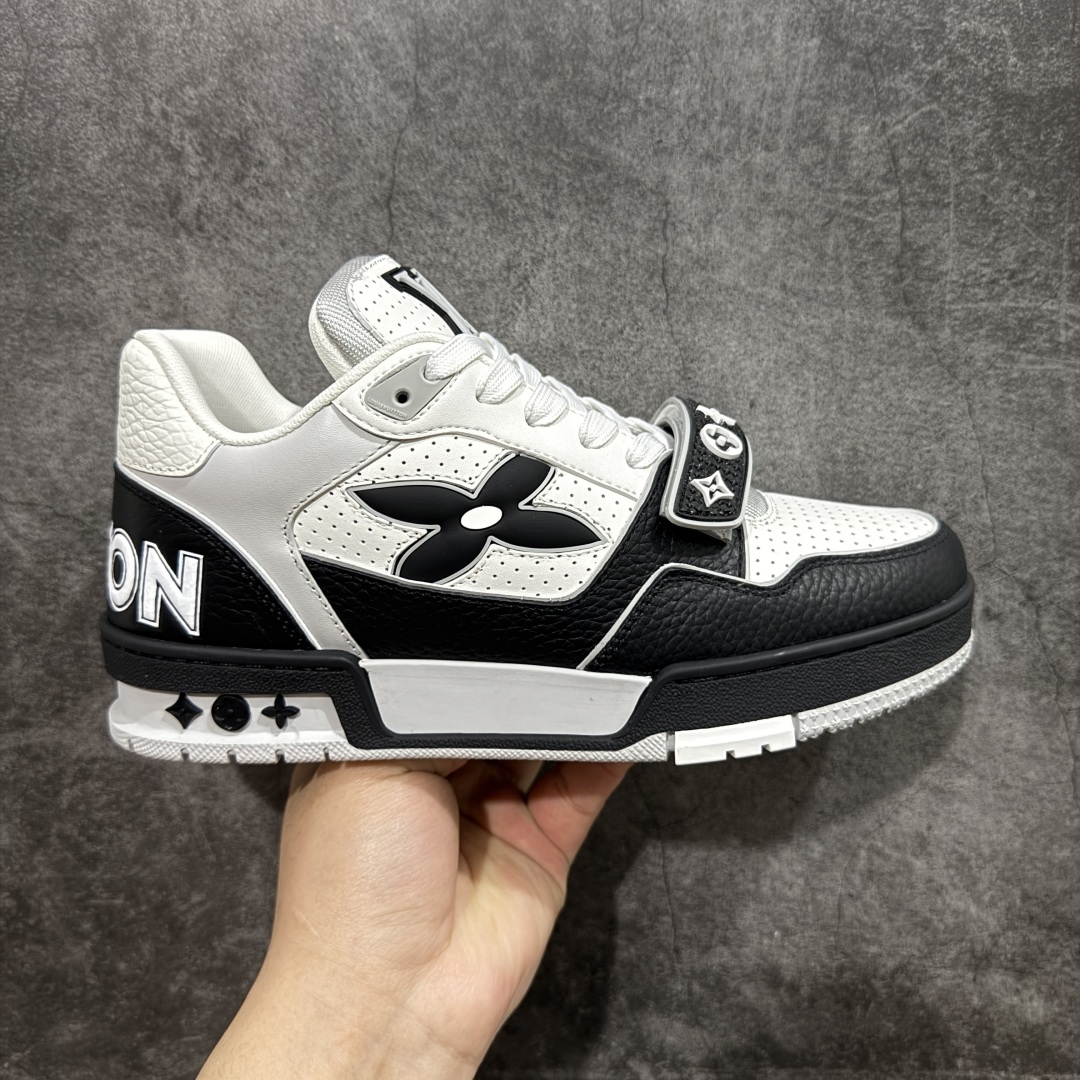 【代购级别】ZP级全套包装 驴牌 LV 2021s LV Trainer 限定联名 入秋最新配色国内限定无售⚠️ 原版购入历时近两个月开发打造！ 经典多拼色超好看 原版完美楦型 调试了两个月 鞋面独家订制压纹粒面小牛皮 大底TPU、模具费2w+ 质感媲美原版 垫脚聚米微料加透气英伦网布 细节原版一致 ❗️请注意区分市面通货材料 版型 包装配件 尺码：35 36 37 38 39 40 41 42 43 44 45-选品中心