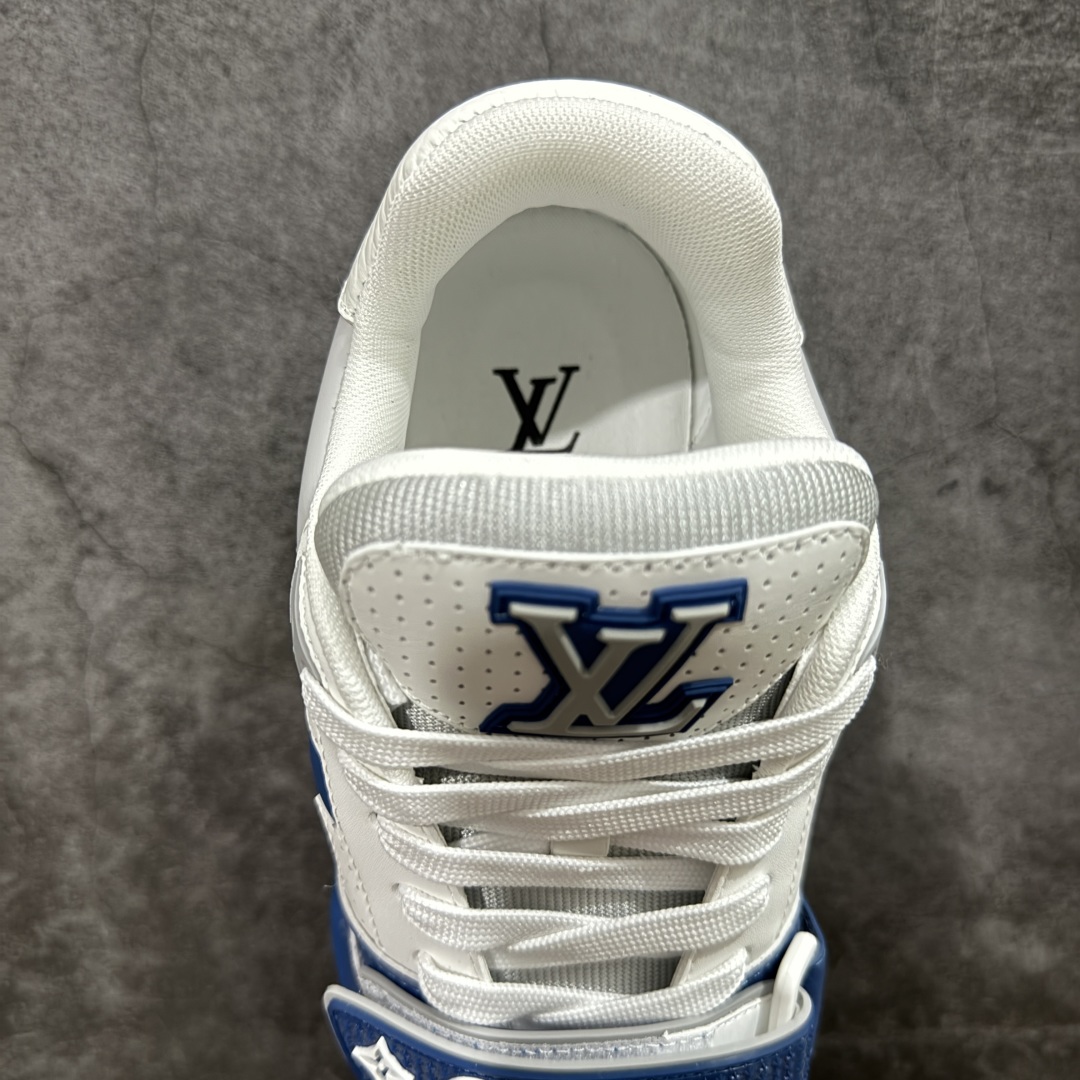 图片[8]-【代购级别】ZP级全套包装 驴牌 LV 2021s LV Trainer 限定联名 入秋最新配色国内限定无售⚠️ 原版购入历时近两个月开发打造！ 经典多拼色超好看 原版完美楦型 调试了两个月 鞋面独家订制压纹粒面小牛皮 大底TPU、模具费2w+ 质感媲美原版 垫脚聚米微料加透气英伦网布 细节原版一致 ❗️请注意区分市面通货材料 版型 包装配件 尺码：35 36 37 38 39 40 41 42 43 44 45-选品中心
