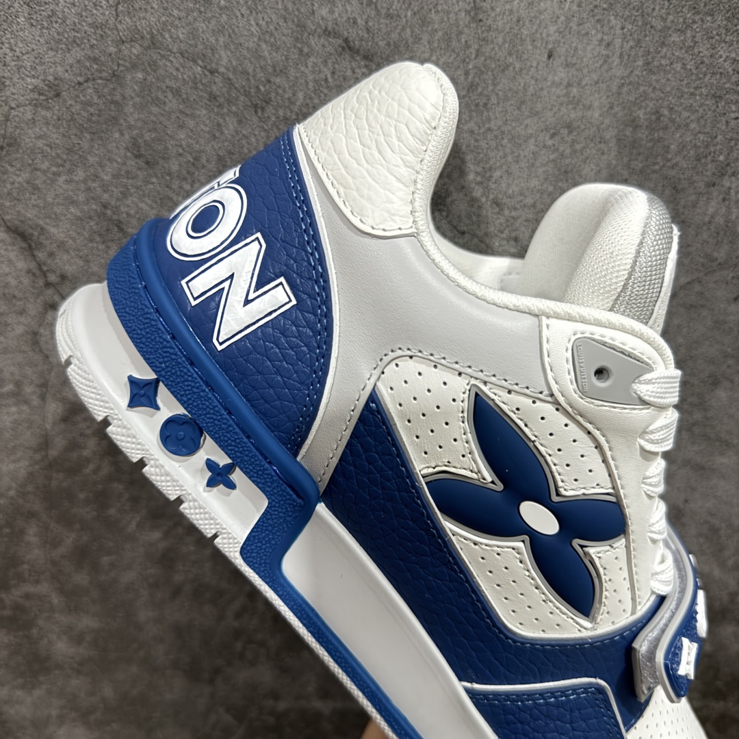 图片[7]-【代购级别】ZP级全套包装 驴牌 LV 2021s LV Trainer 限定联名 入秋最新配色国内限定无售⚠️ 原版购入历时近两个月开发打造！ 经典多拼色超好看 原版完美楦型 调试了两个月 鞋面独家订制压纹粒面小牛皮 大底TPU、模具费2w+ 质感媲美原版 垫脚聚米微料加透气英伦网布 细节原版一致 ❗️请注意区分市面通货材料 版型 包装配件 尺码：35 36 37 38 39 40 41 42 43 44 45-选品中心