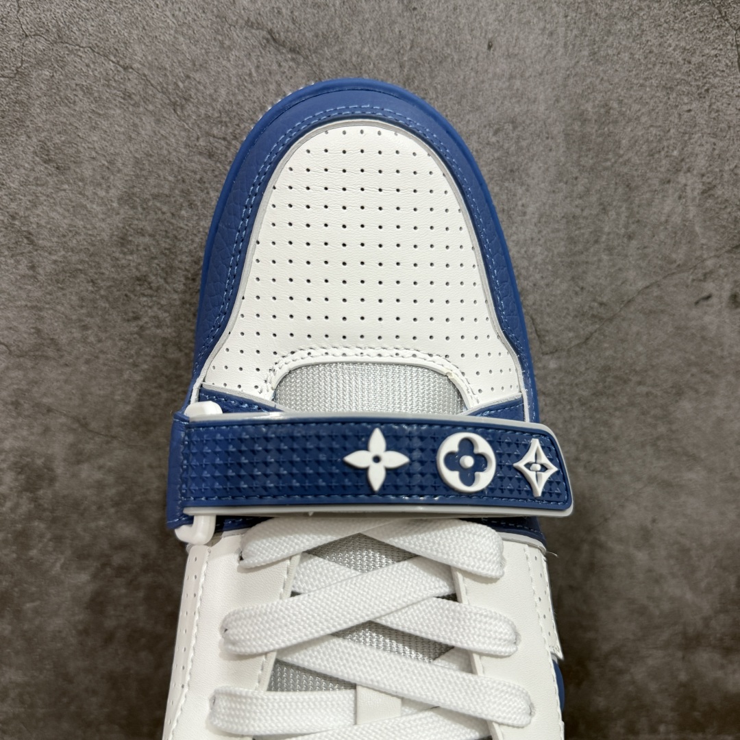 图片[5]-【代购级别】ZP级全套包装 驴牌 LV 2021s LV Trainer 限定联名 入秋最新配色国内限定无售⚠️ 原版购入历时近两个月开发打造！ 经典多拼色超好看 原版完美楦型 调试了两个月 鞋面独家订制压纹粒面小牛皮 大底TPU、模具费2w+ 质感媲美原版 垫脚聚米微料加透气英伦网布 细节原版一致 ❗️请注意区分市面通货材料 版型 包装配件 尺码：35 36 37 38 39 40 41 42 43 44 45-选品中心