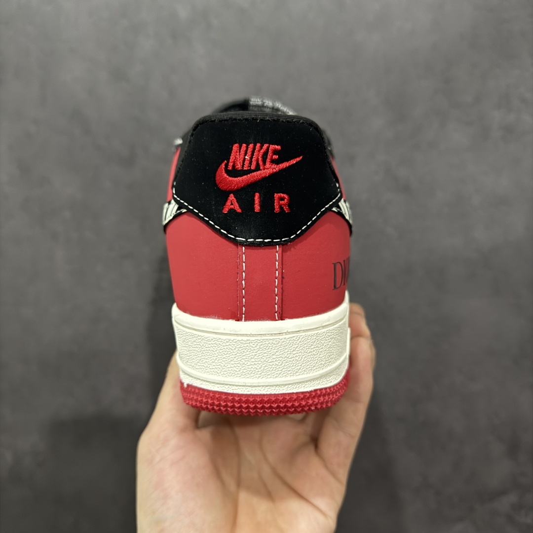 【定制版】海外限量发售NIke Air Force 1 '07 Low “迪奥联名——红黑斑马纹”空军一号 低帮 运动鞋 休闲鞋  KK1988-066