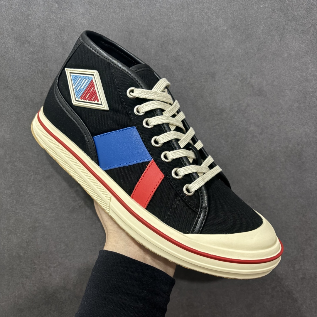 图片[3]-【广东纯原版本】小红书爆款 BOTTEGA VENETA BV25ss 新款复古Eliot运动鞋上市即封神! BV全新的 Eliot 以复古篮球鞋为设计灵感，童趣 的色彩焕发青春活力!男女同款，可以做情侣鞋穿着哦整个鞋子透气舒适，帆布鞋面自重轻盈，鞋帮拼接处以柔软奢华的羊皮镶嵌包裹每只鞋边的红线均为手工绘画，更具品味与态度喔! 尺码：35 36 37 38 39 40-选品中心