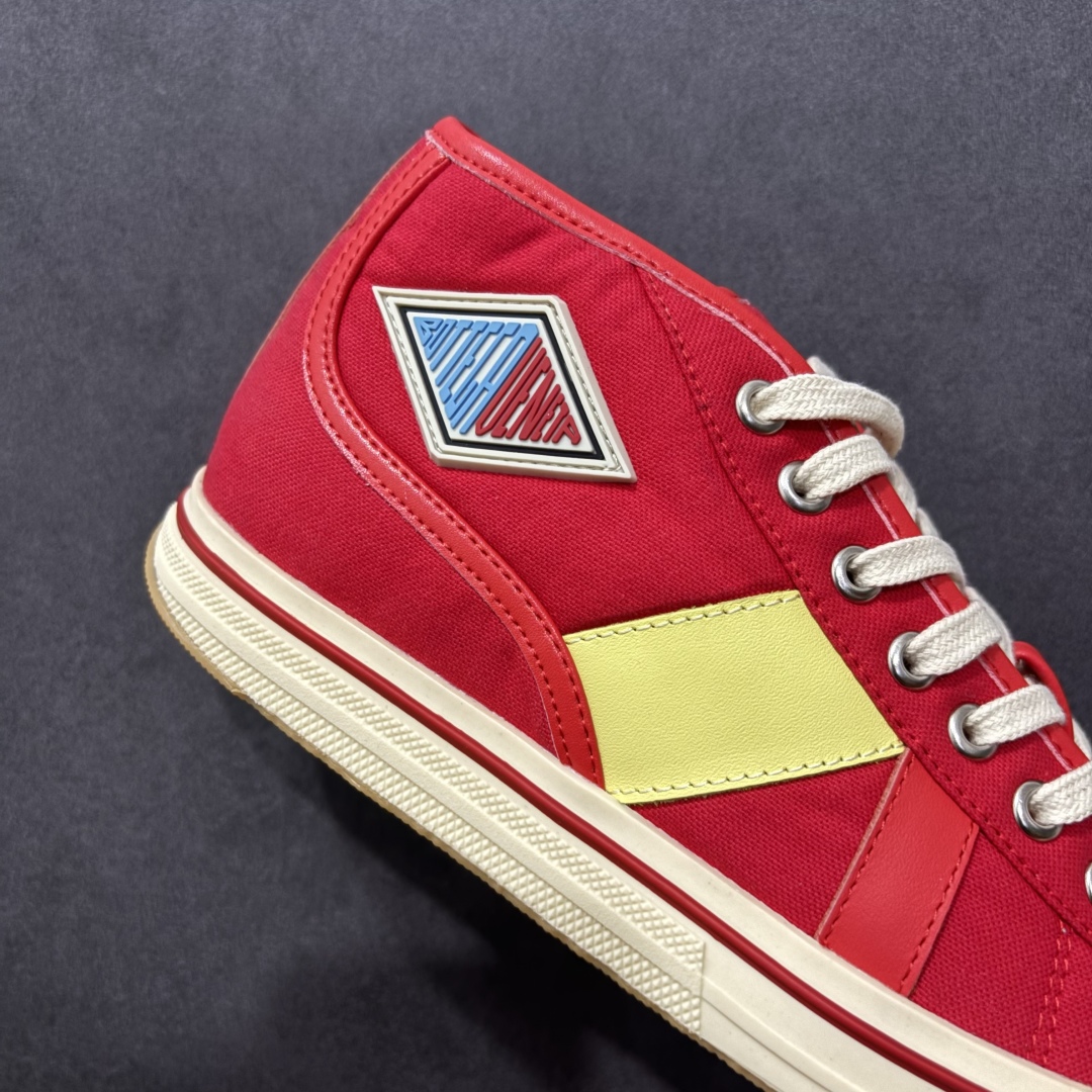 图片[6]-【广东纯原版本】小红书爆款 BOTTEGA VENETA BV25ss 新款复古Eliot运动鞋上市即封神! BV全新的 Eliot 以复古篮球鞋为设计灵感，童趣 的色彩焕发青春活力!男女同款，可以做情侣鞋穿着哦整个鞋子透气舒适，帆布鞋面自重轻盈，鞋帮拼接处以柔软奢华的羊皮镶嵌包裹每只鞋边的红线均为手工绘画，更具品味与态度喔! 尺码：35 36 37 38 39 40-选品中心