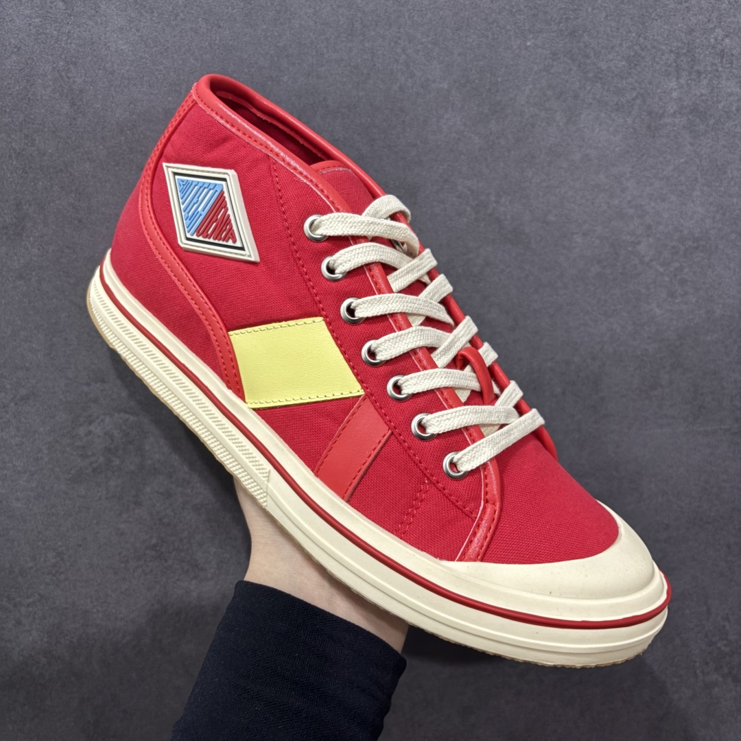 图片[3]-【广东纯原版本】小红书爆款 BOTTEGA VENETA BV25ss 新款复古Eliot运动鞋上市即封神! BV全新的 Eliot 以复古篮球鞋为设计灵感，童趣 的色彩焕发青春活力!男女同款，可以做情侣鞋穿着哦整个鞋子透气舒适，帆布鞋面自重轻盈，鞋帮拼接处以柔软奢华的羊皮镶嵌包裹每只鞋边的红线均为手工绘画，更具品味与态度喔! 尺码：35 36 37 38 39 40-选品中心