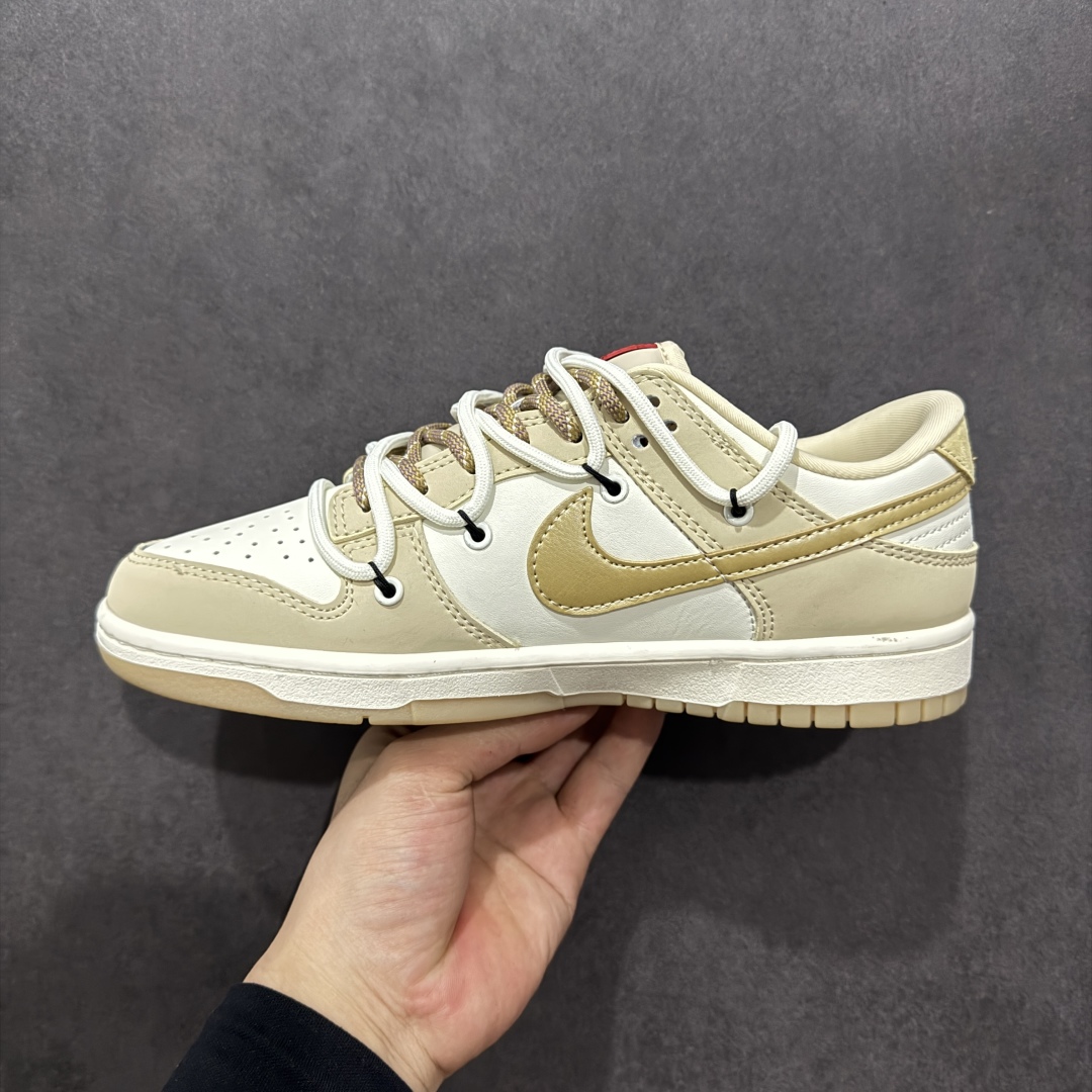 300  【定制版】Nike SB Dunk Low 蛇年系列 绑带黄白黄勾 周年高端定制 低帮休闲板鞋  YX5066-291