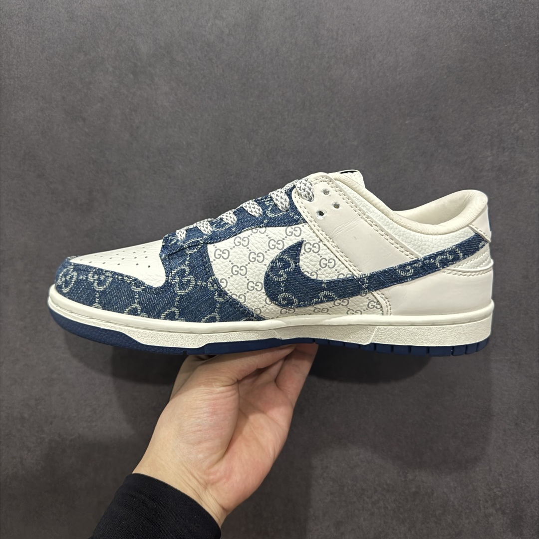 280  【定制版】Nike SB Dunk Low 古驰联名 蓝牛仔 周年高端定制 低帮休闲板鞋  CH8311-285