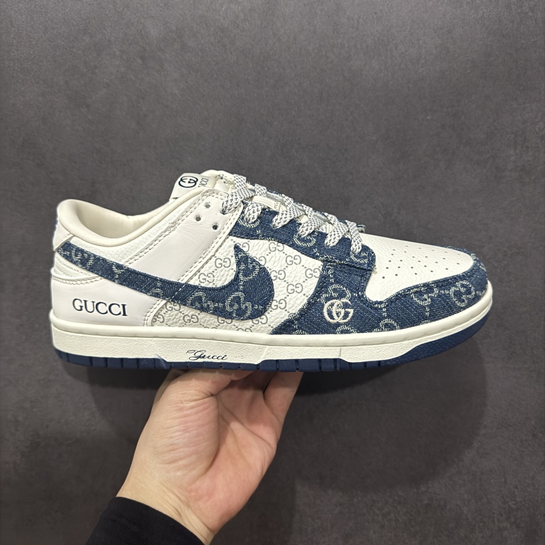 280  【定制版】Nike SB Dunk Low 古驰联名 蓝牛仔 周年高端定制 低帮休闲板鞋  CH8311-285