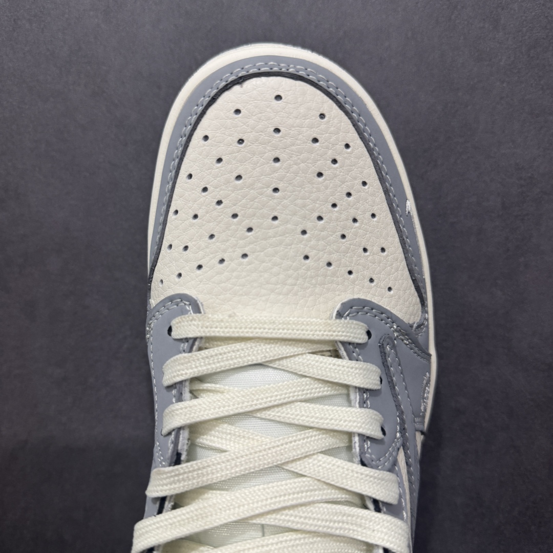 280  【定制版】Travis Scott x Fragment Design x Air Jordan 1 Low OG SP 乔1斯图西联名 米灰鬼脸 低帮文化休闲板鞋 LD2025-001