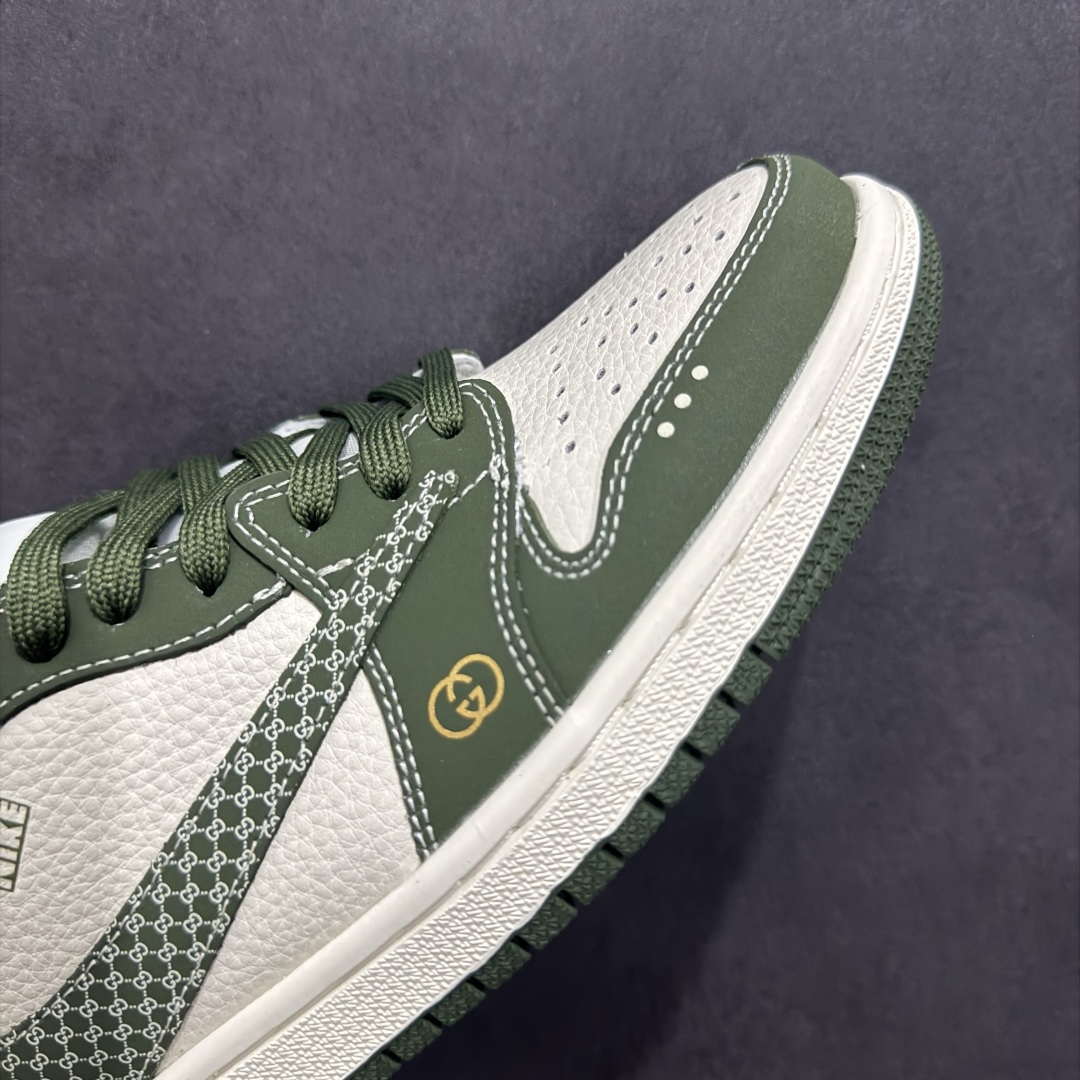280  【定制版】Travis Scott x Fragment Design x Air Jordan 1 Low OG SP 乔1古驰联名 复古绿 低帮文化休闲板鞋  LD2025-002